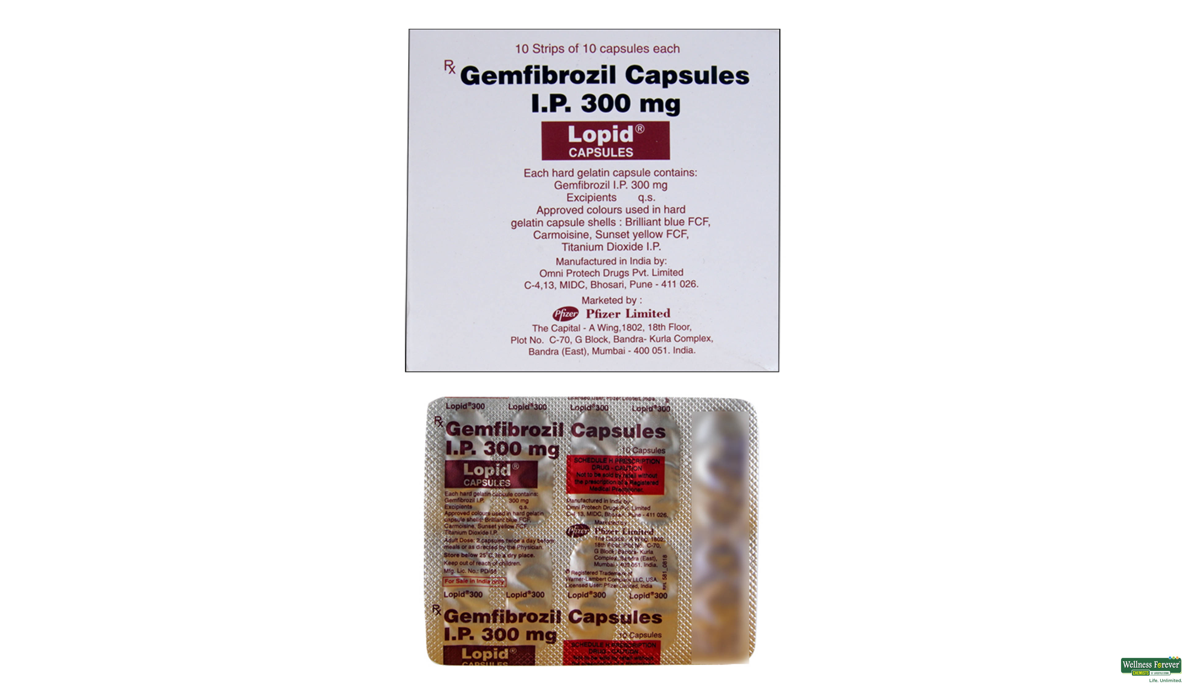 LOPID 300MG 10CAP- 2, 10CAP, null