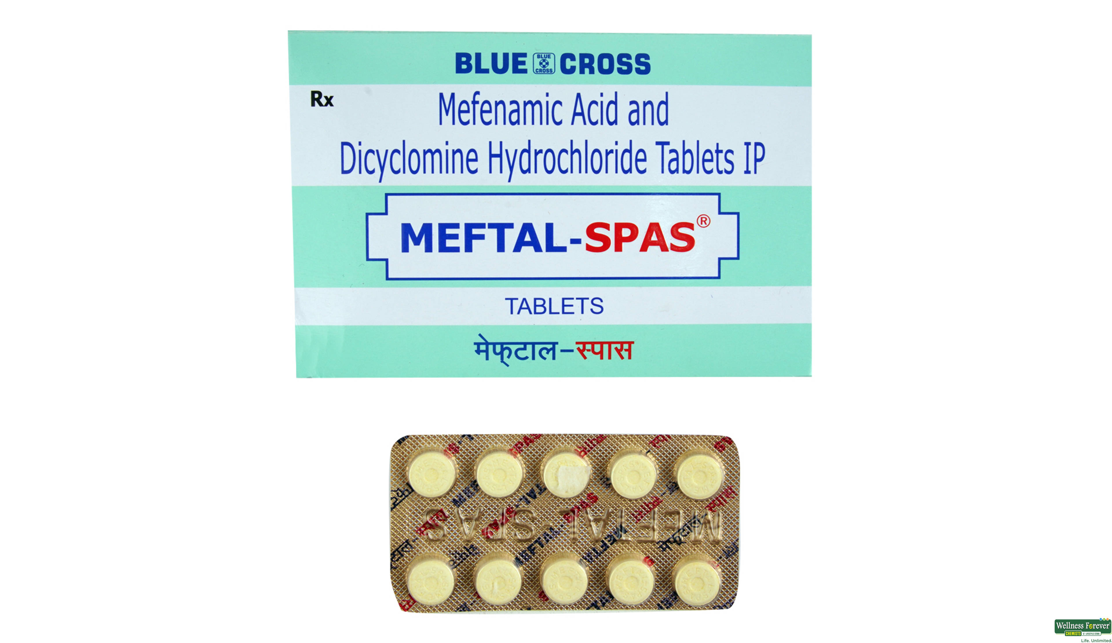 MEFTAL-SPAS 10TAB- 1, 10TAB, •Eases period pain quickly.
•Helps with stomach cramps and bloating.
•Can make you feel more comfortable during your menstrual cycle.