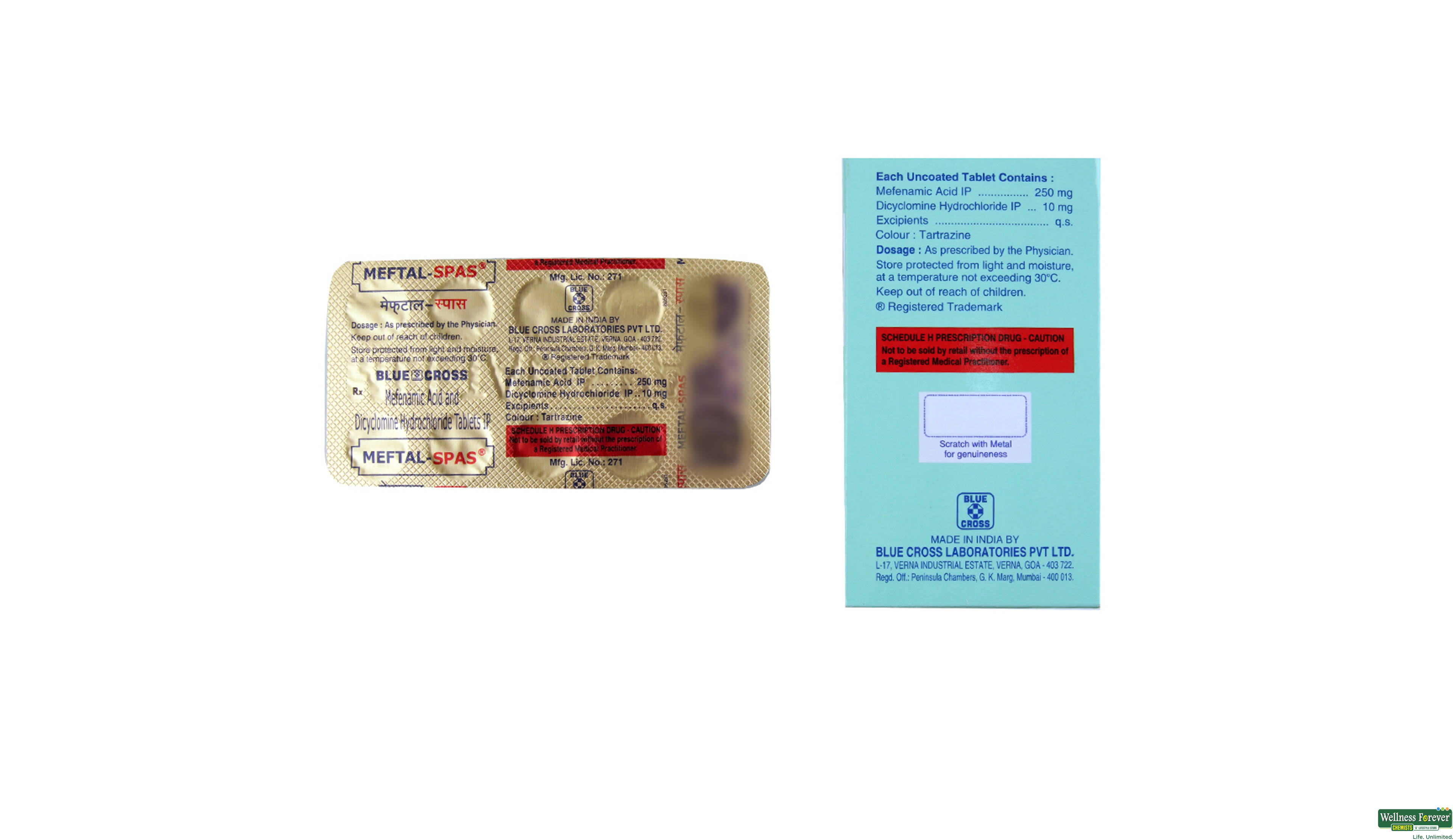 MEFTAL-SPAS 10TAB- 2, 10TAB, •Eases period pain quickly.
•Helps with stomach cramps and bloating.
•Can make you feel more comfortable during your menstrual cycle.