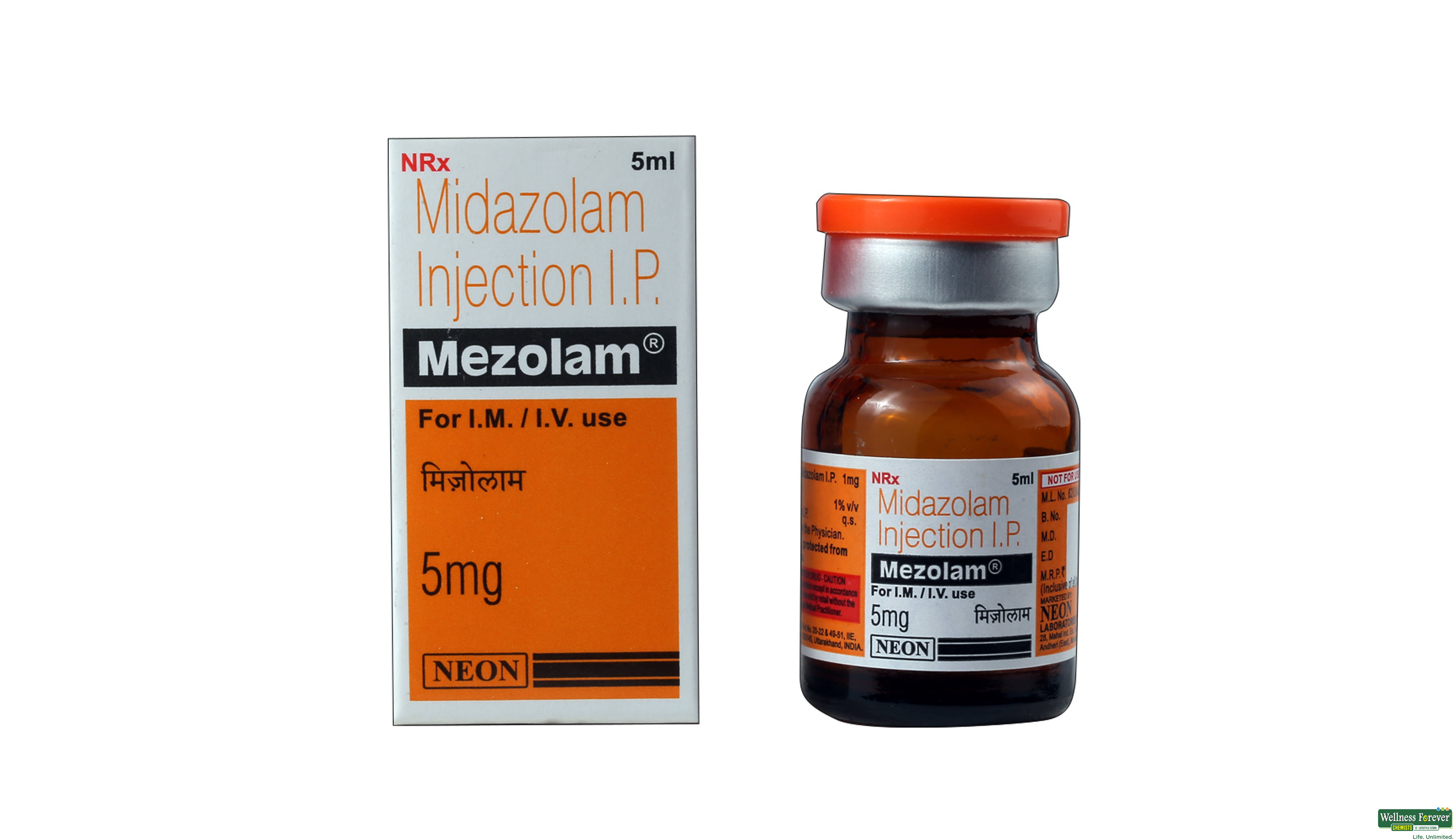 MEZOLAM INJ 5ML VIAL- 1, 1PC, 