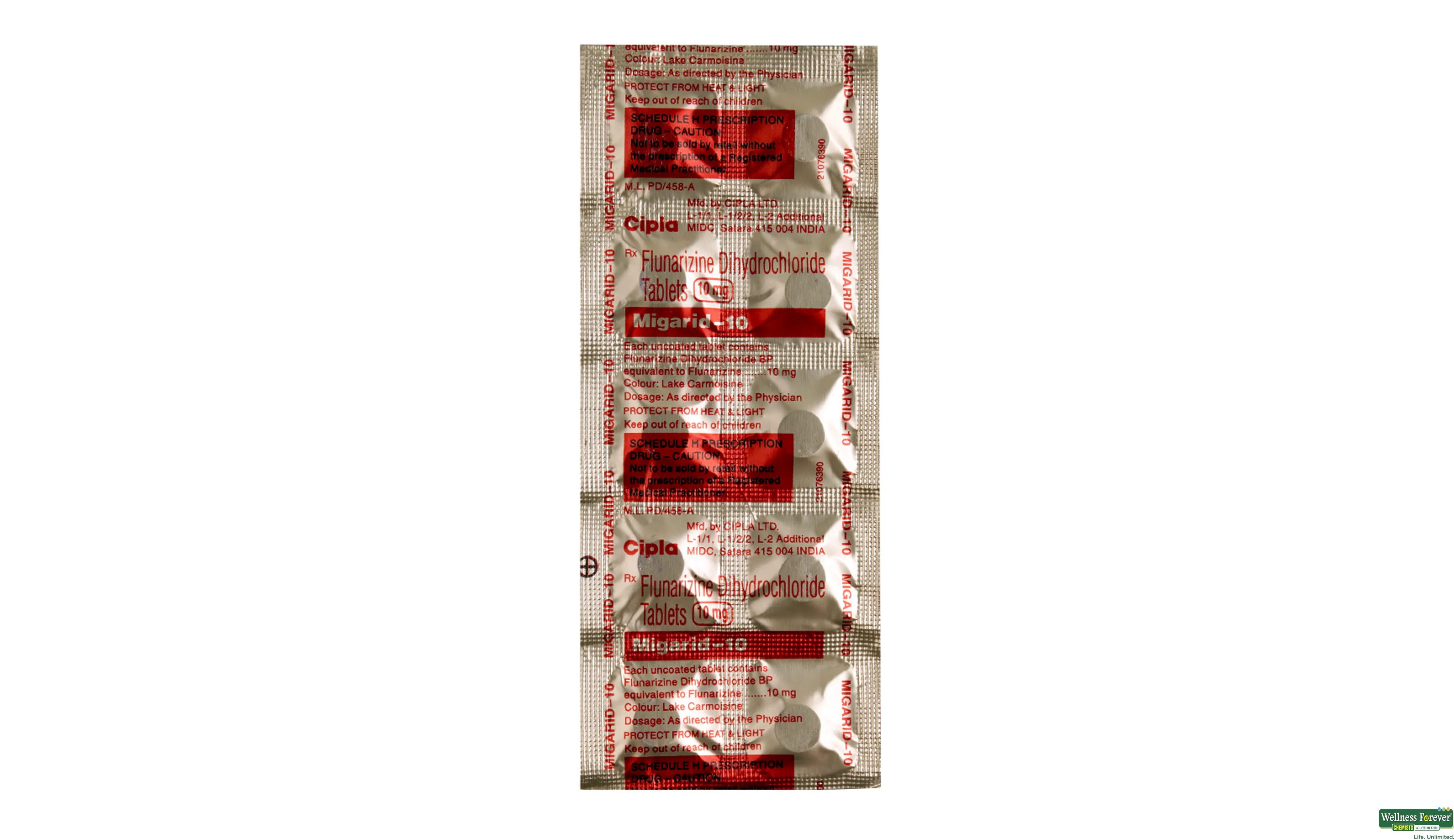 MIGARID 10MG 10TAB- 1, 10TAB, 