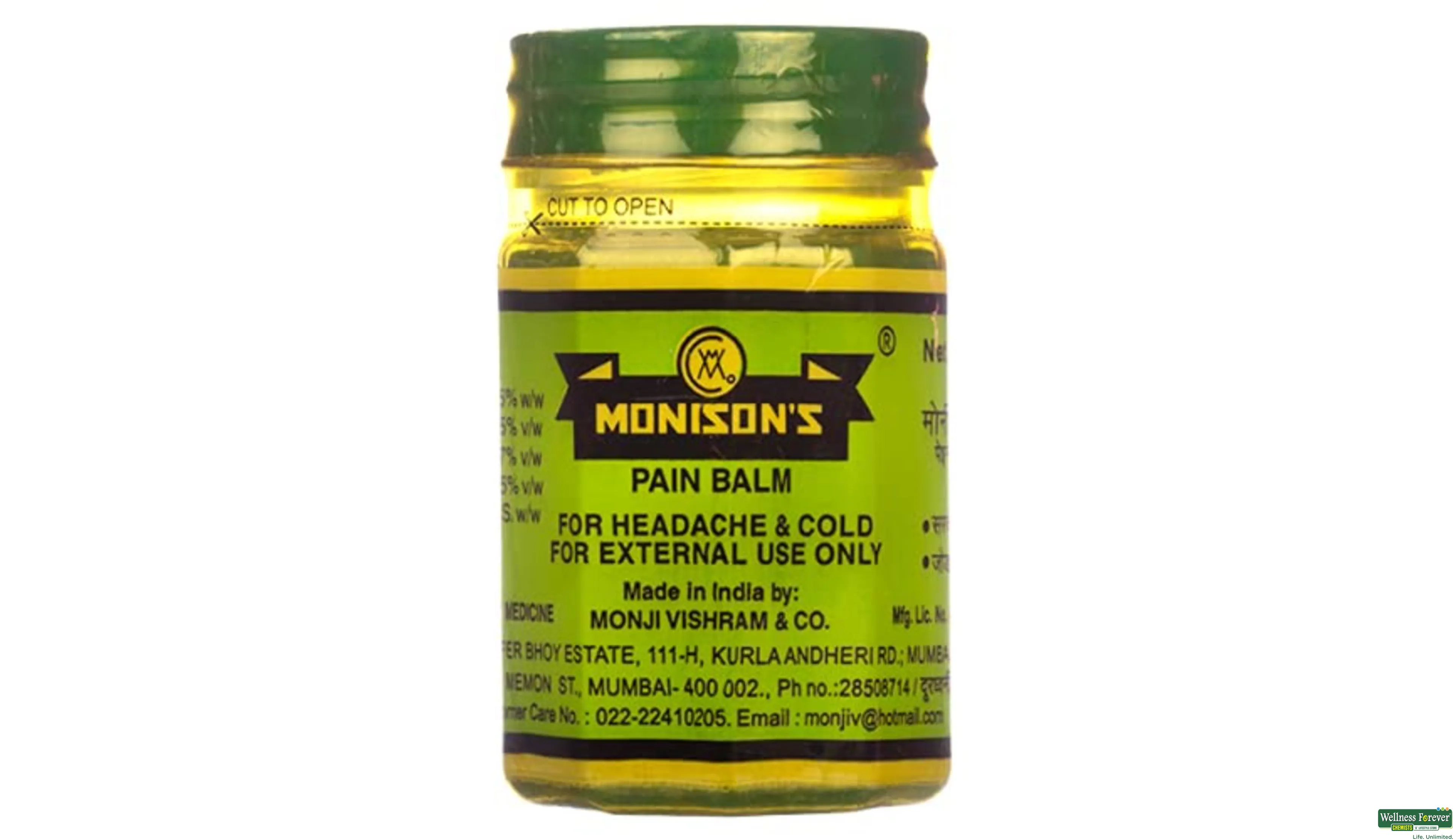 MONISONS PAIN BALM 100GM- 1, 100GM, 