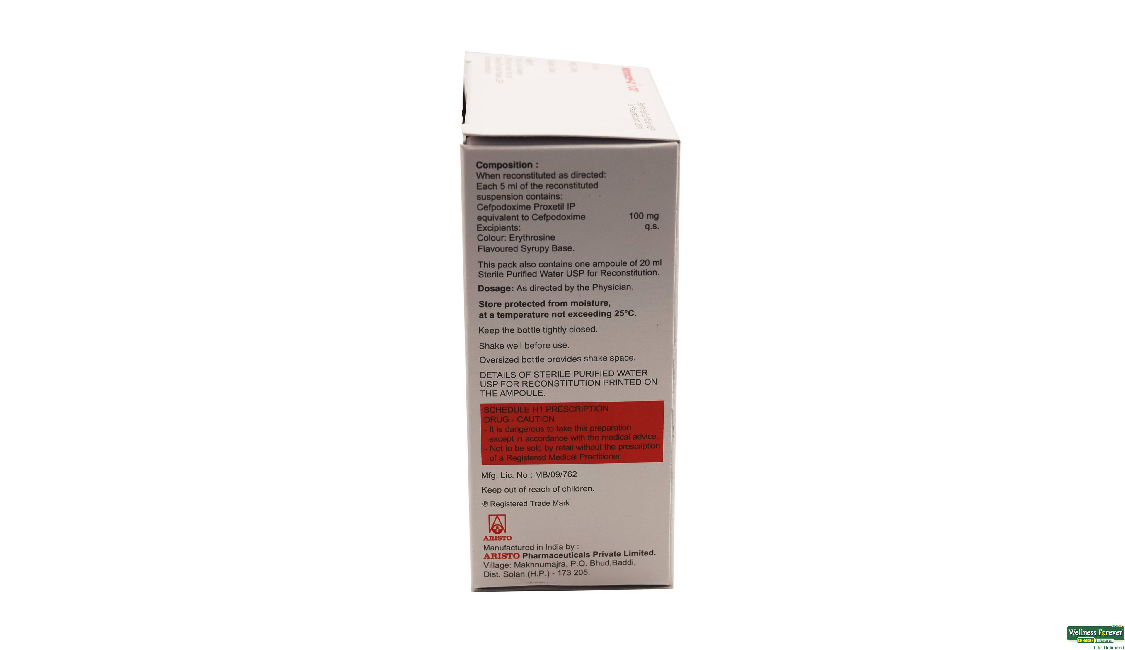 MONOCEF-O 100MG SYP 30ML- 2, 30ML, 
