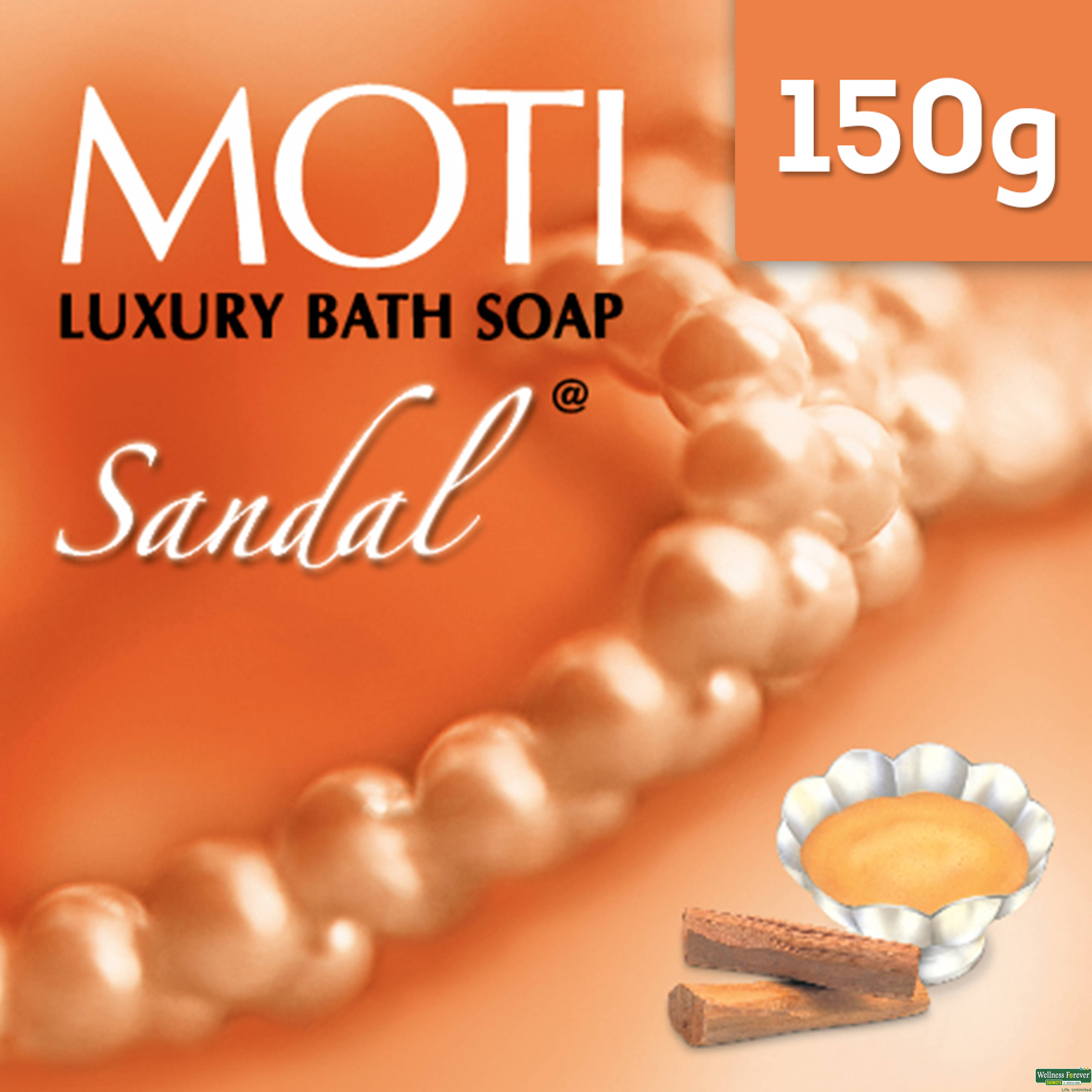 Moti Luxury Bath Soap Sandal, 150 g-image