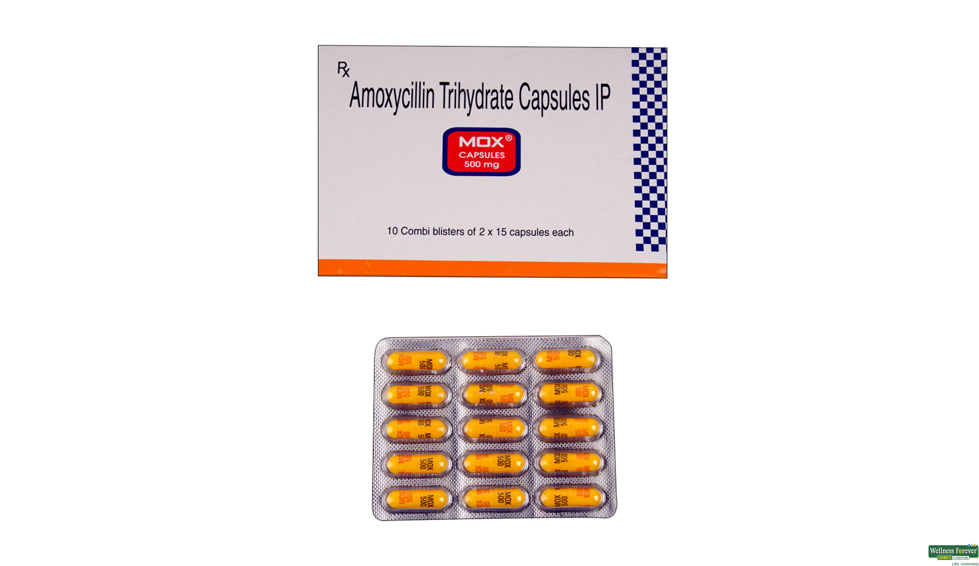 MOX 500MG 15CAP- 1, 15CAP, 