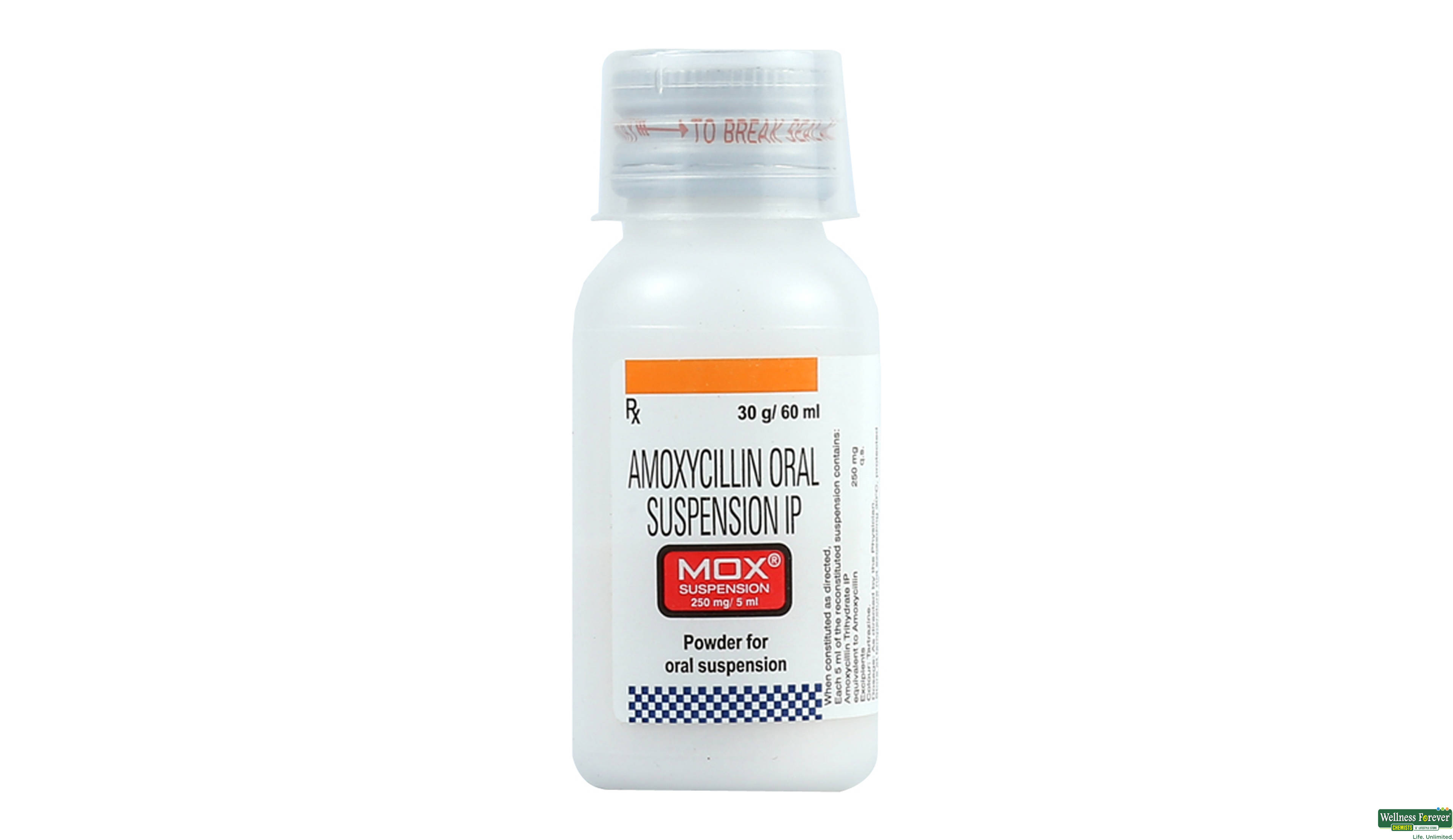 MOX 250MG DRY SYP 60ML- 1, 60ML, 