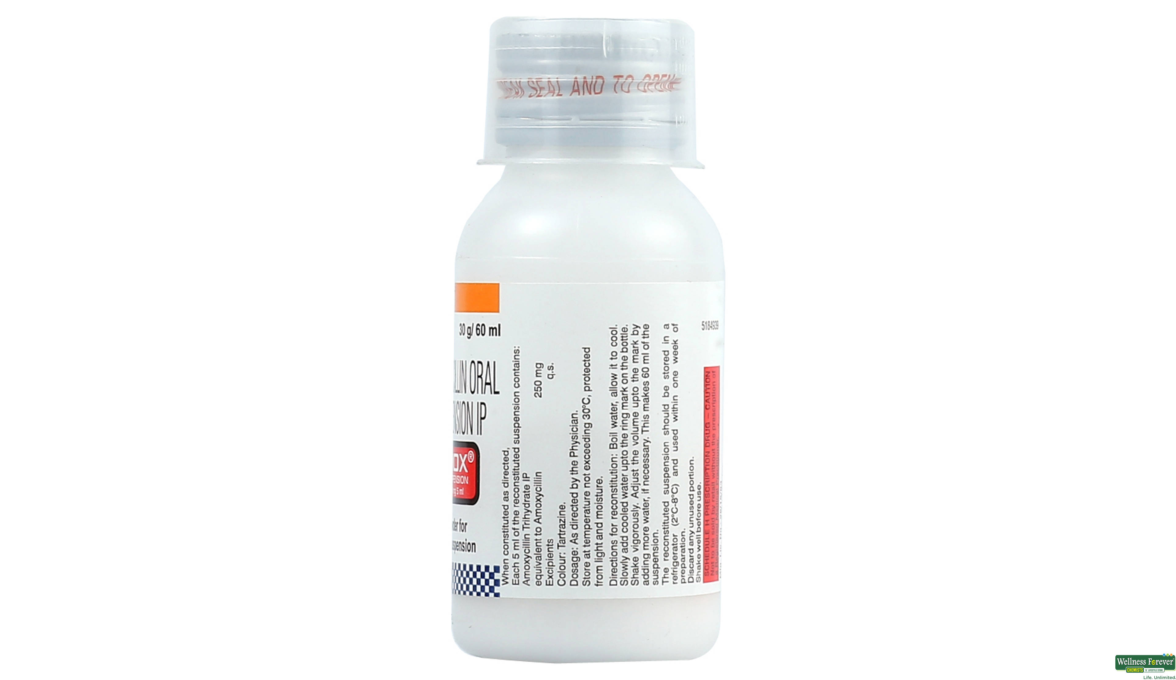 MOX 250MG DRY SYP 60ML- 2, 60ML, 