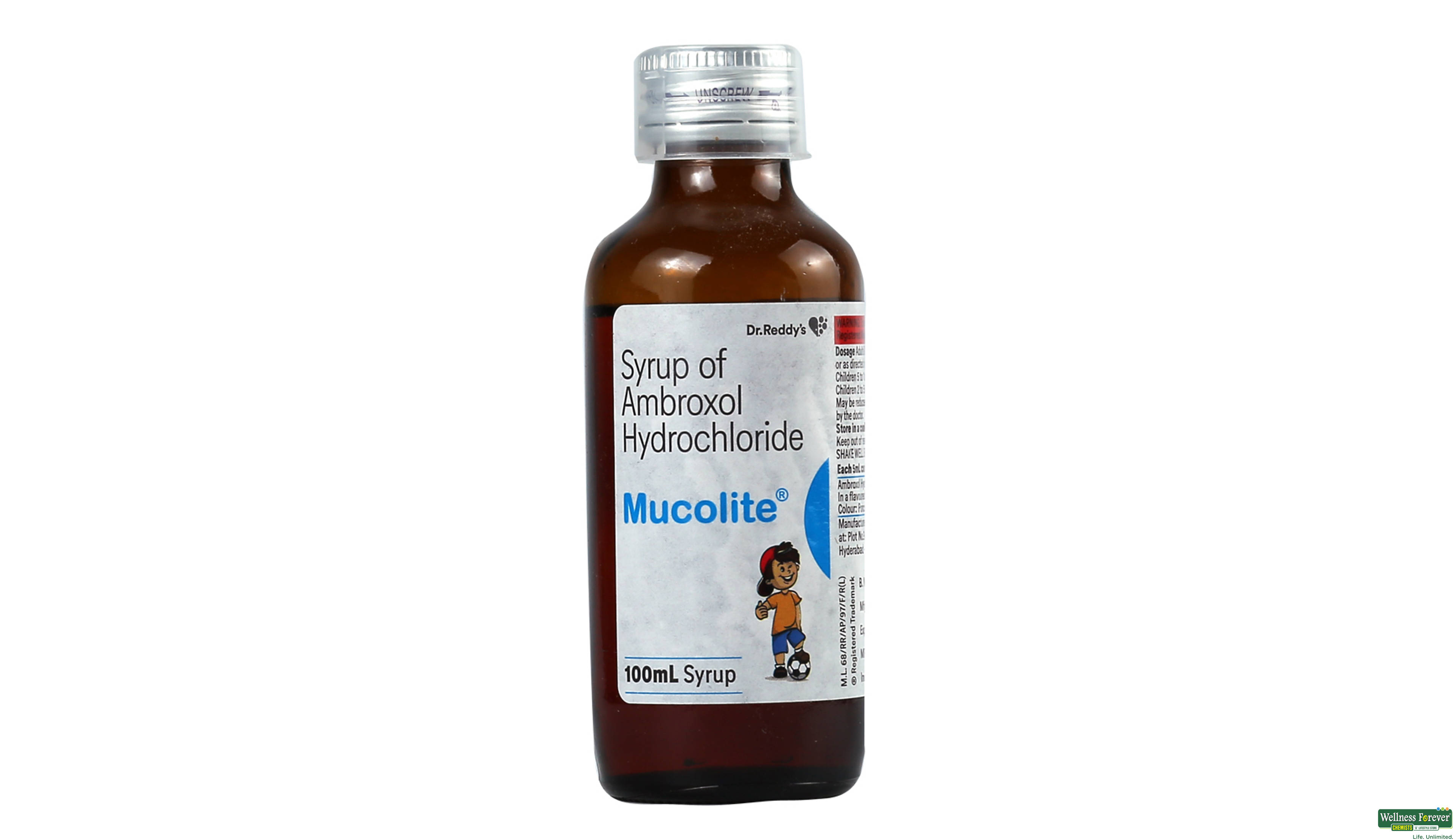 MUCOLITE SYP 100ML- 1, 100ML, null