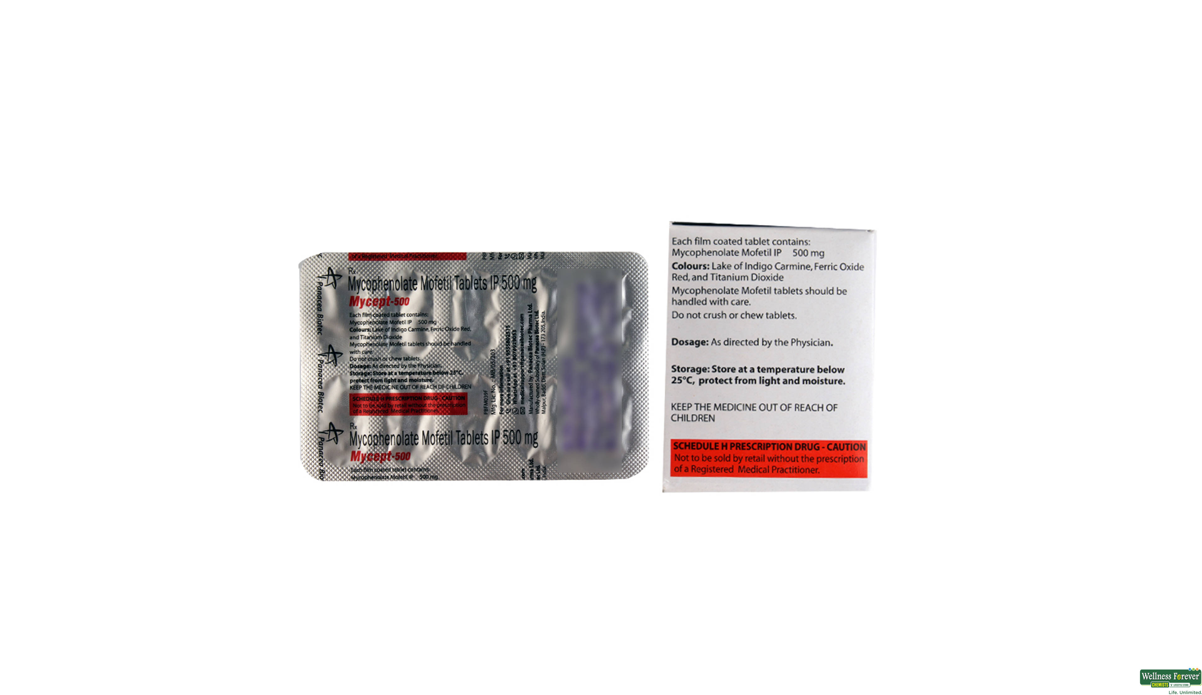 MYCEPT 500MG 10TAB- 2, 10TAB, 