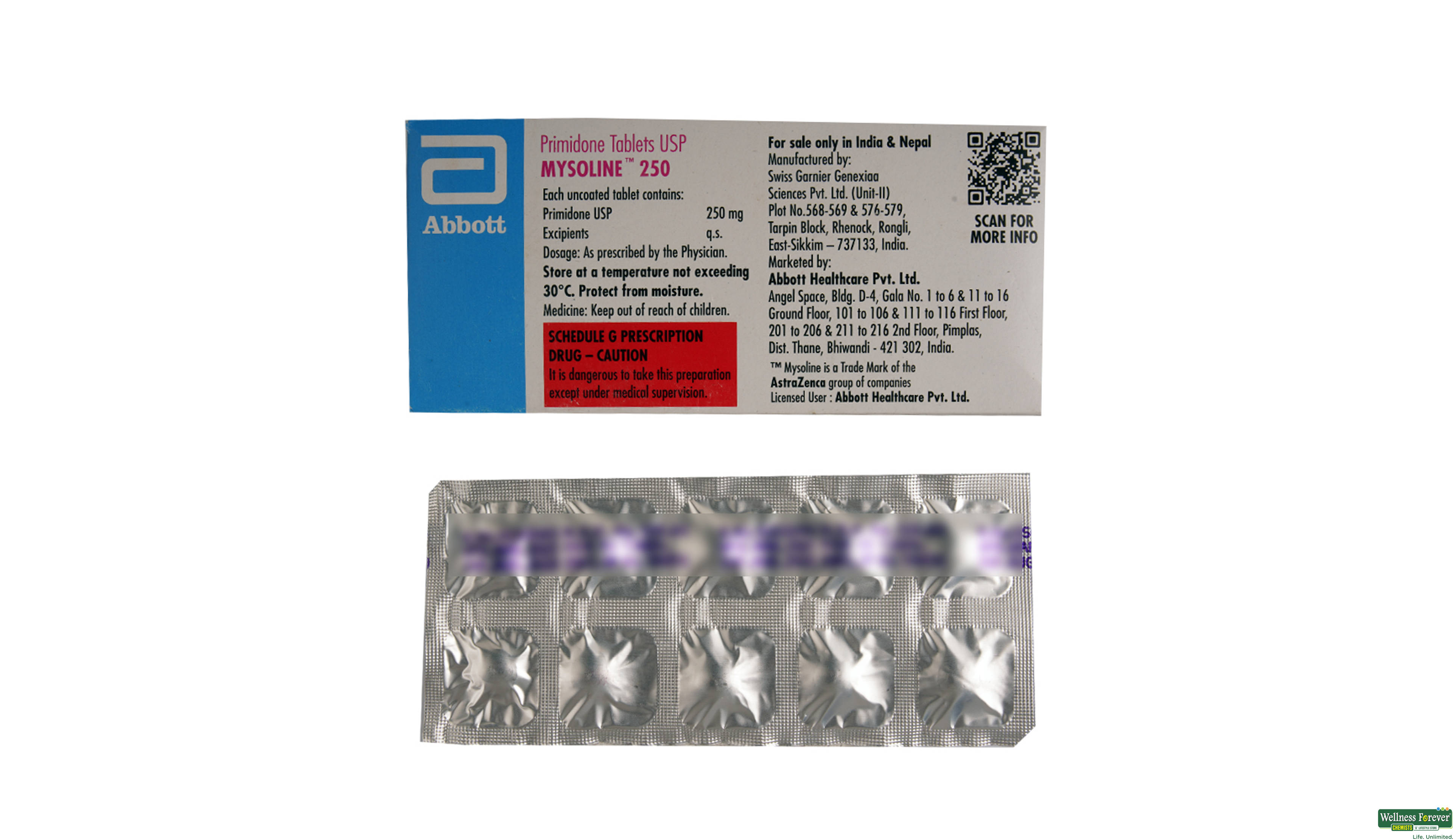 MYSOLINE 250MG 10TAB- 2, 10TAB, 