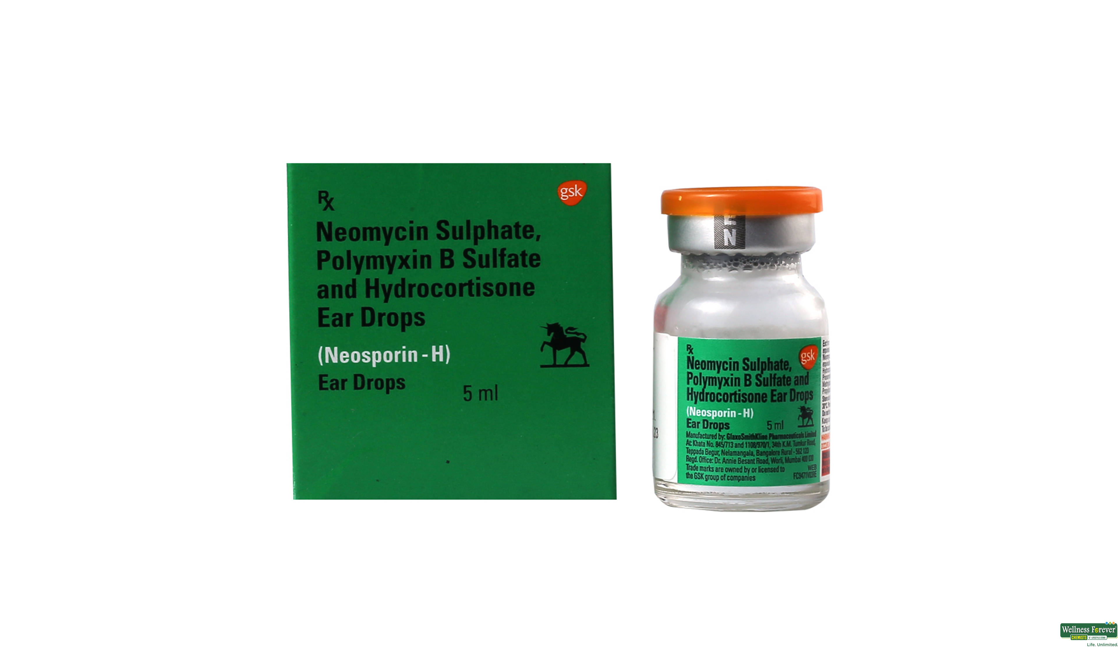 NEOSPORIN-H EAR/DROP 5ML- 1, 5ML, null