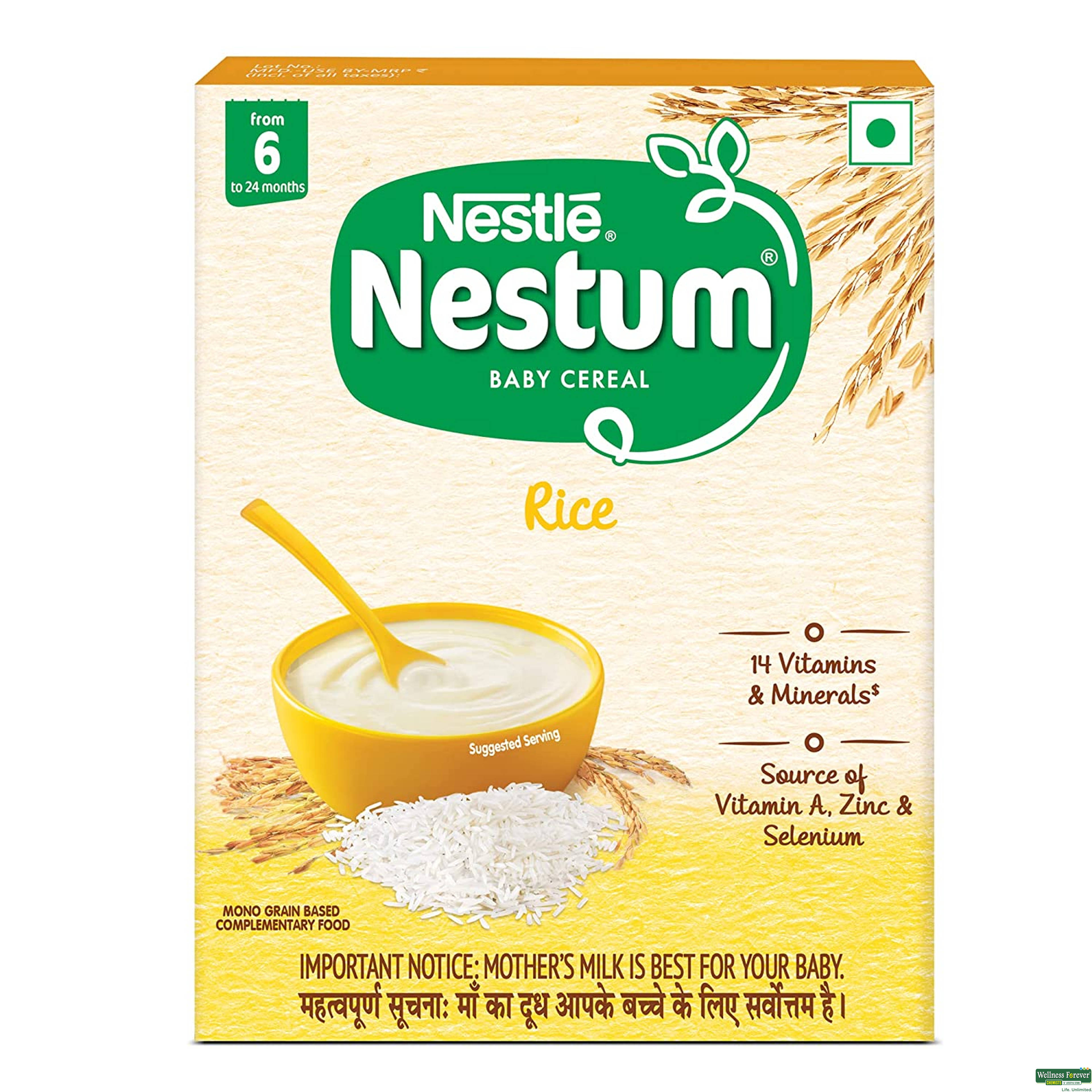 Nestle Nestum Rice Stage 1 Baby Cereal Refill Pack, 300 Gm-image