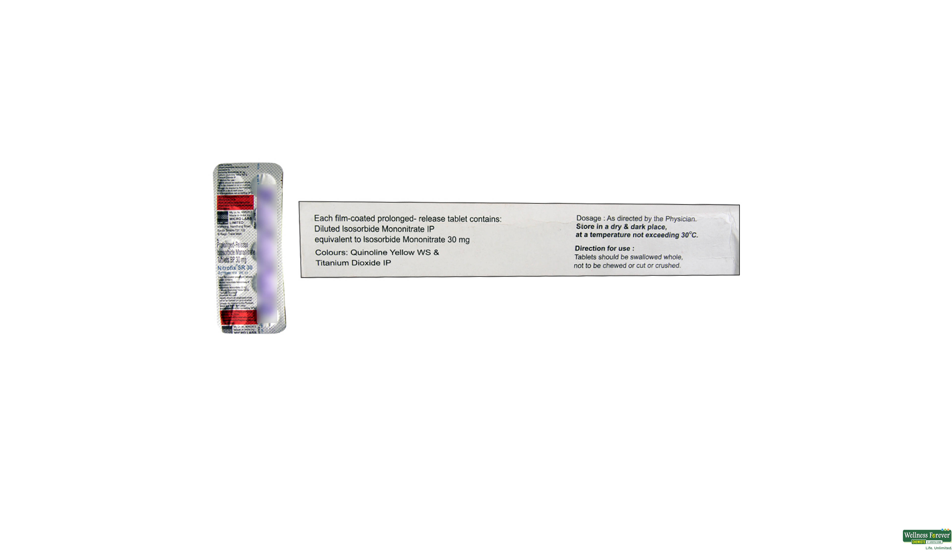 NITROFIX-SR 30MG 10TAB- 2, 10TAB, 