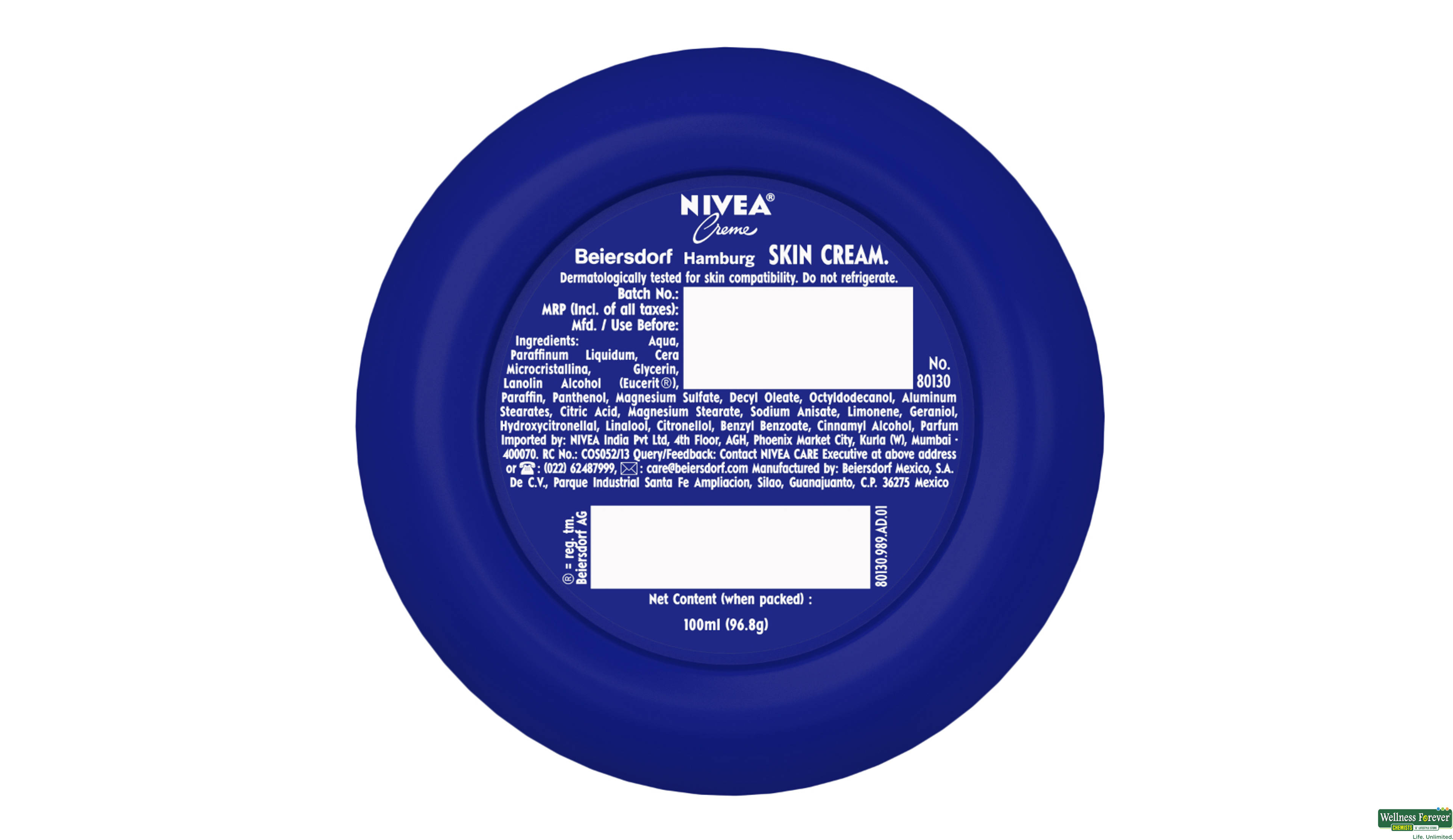 NIVEA CRM 100ML- 2, 100ML, 