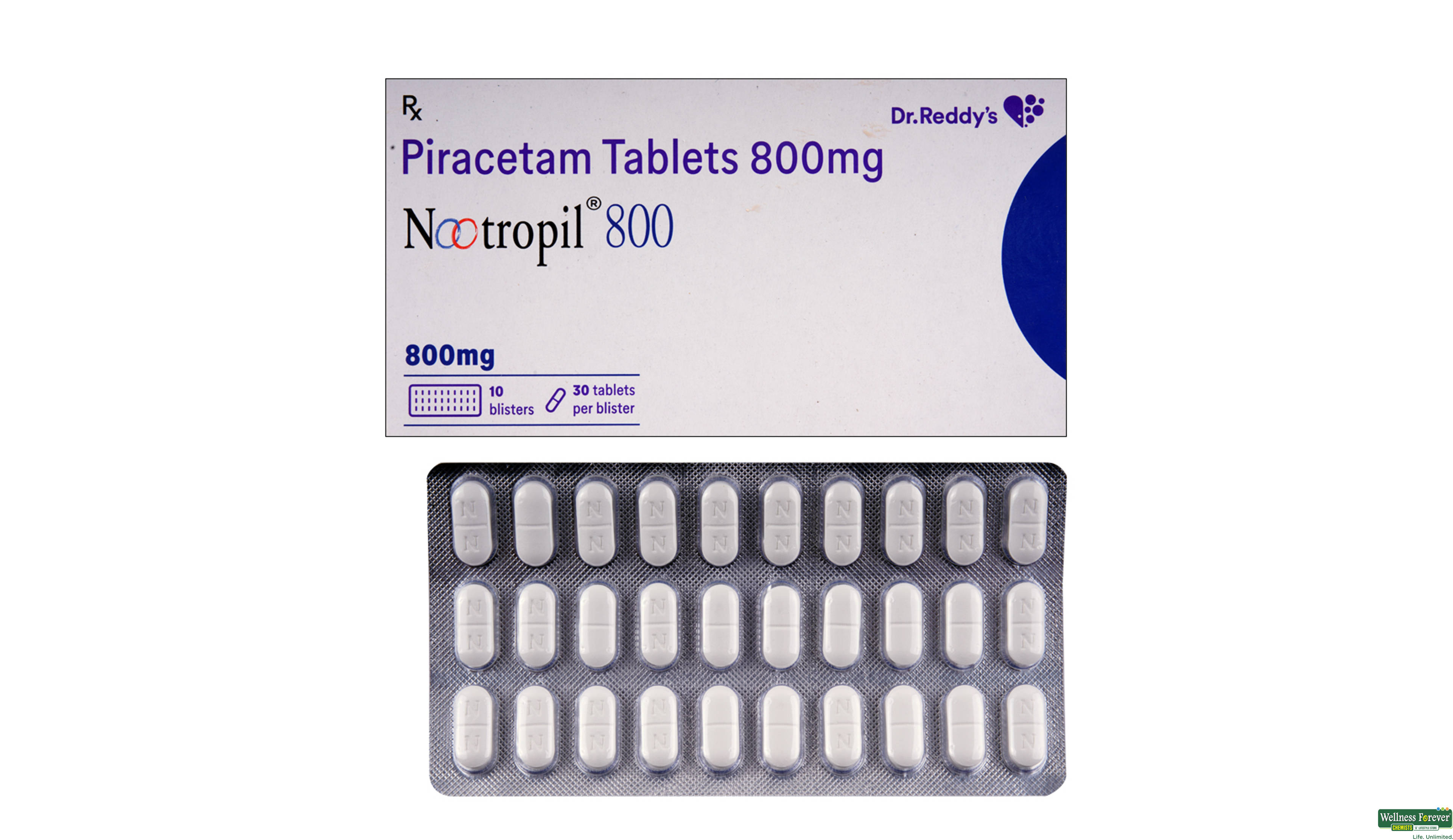 NOOTROPIL 800MG 30TAB- 1, 30TAB, 