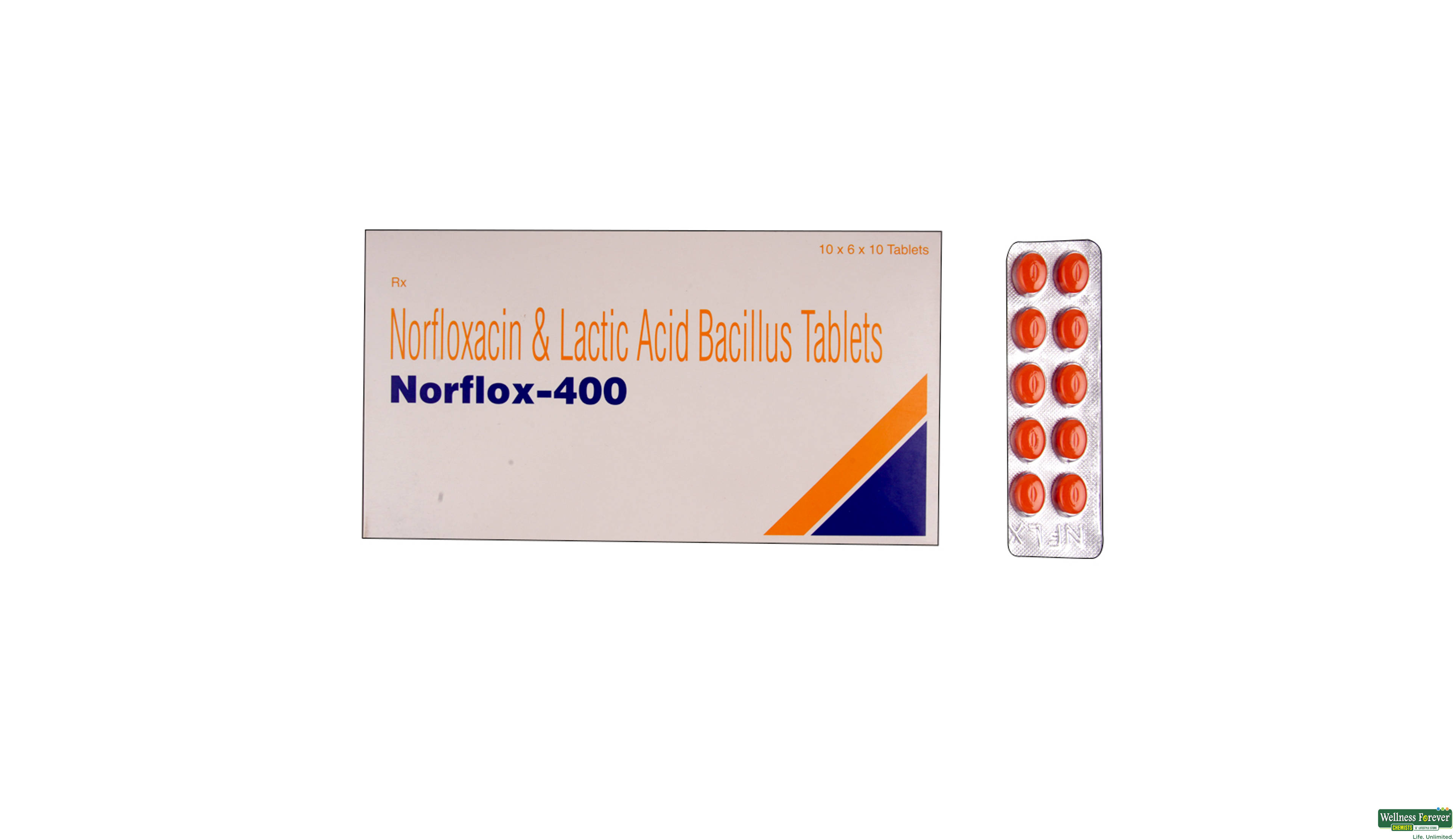 NORFLOX 400MG 10TAB- 1, 10TAB, null