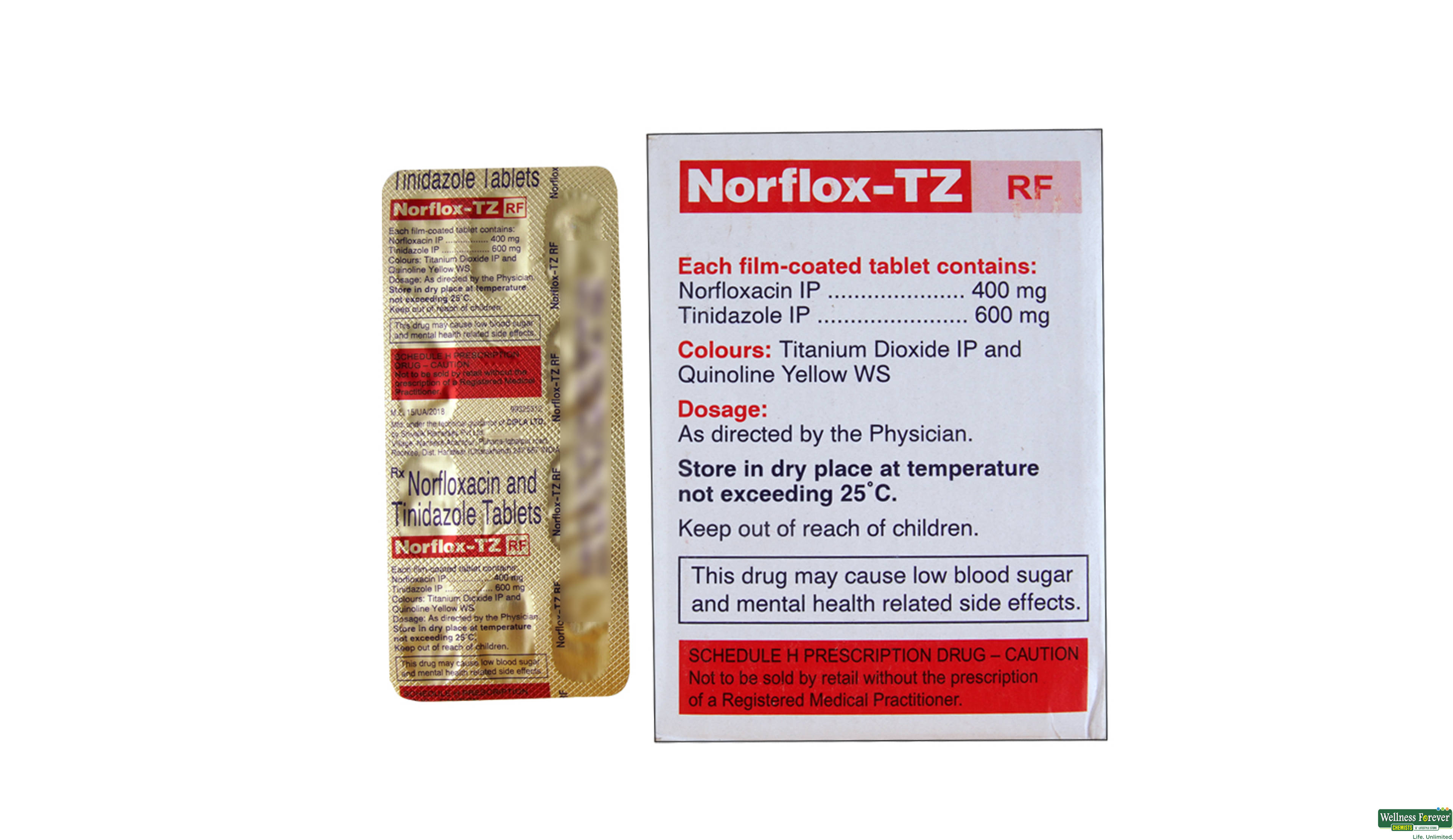 NORFLOX-TZ 10TAB- 2, 10TAB, null