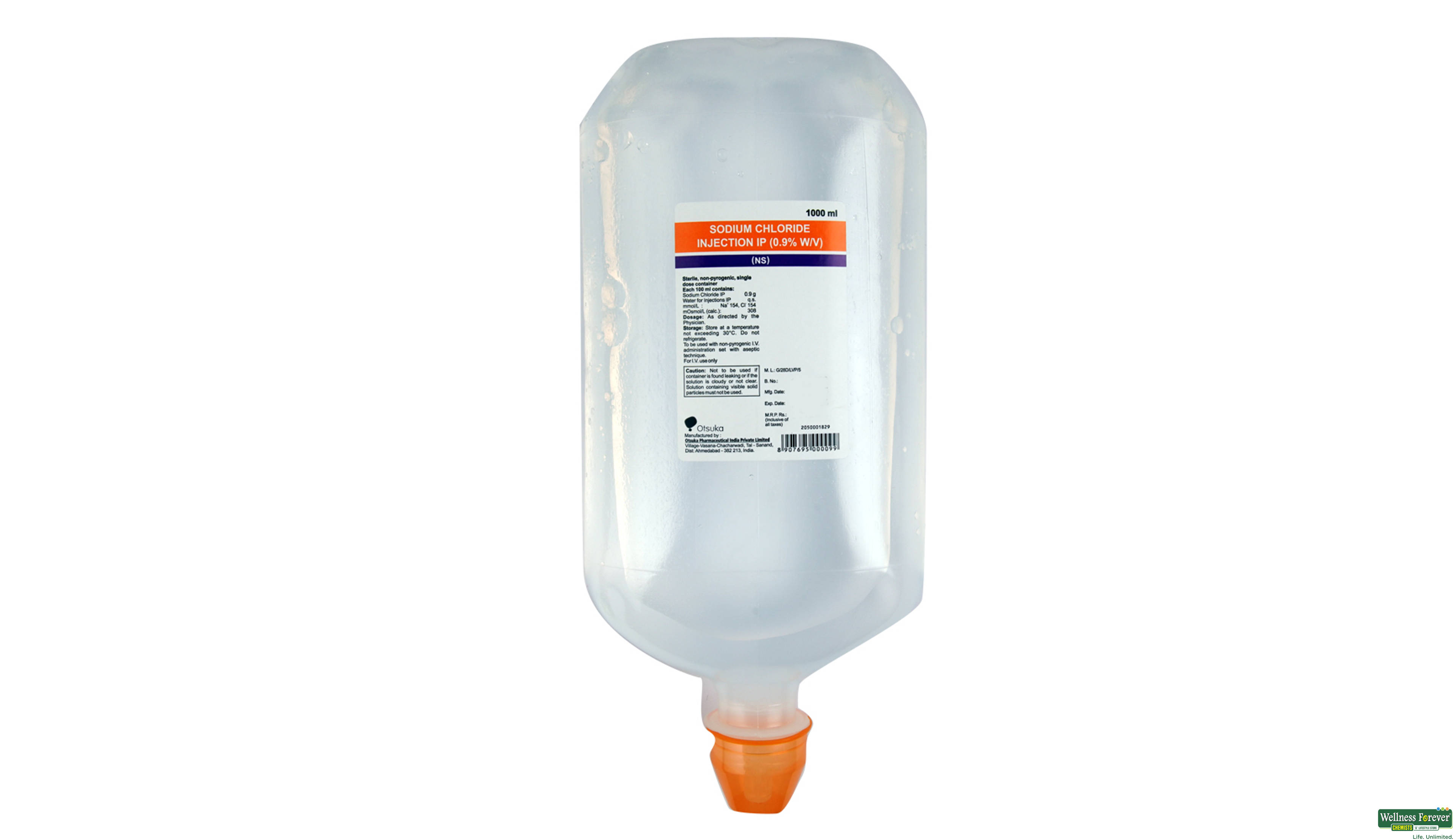 NS 1000ML I.V CLARIS- 1, 1000ML, 