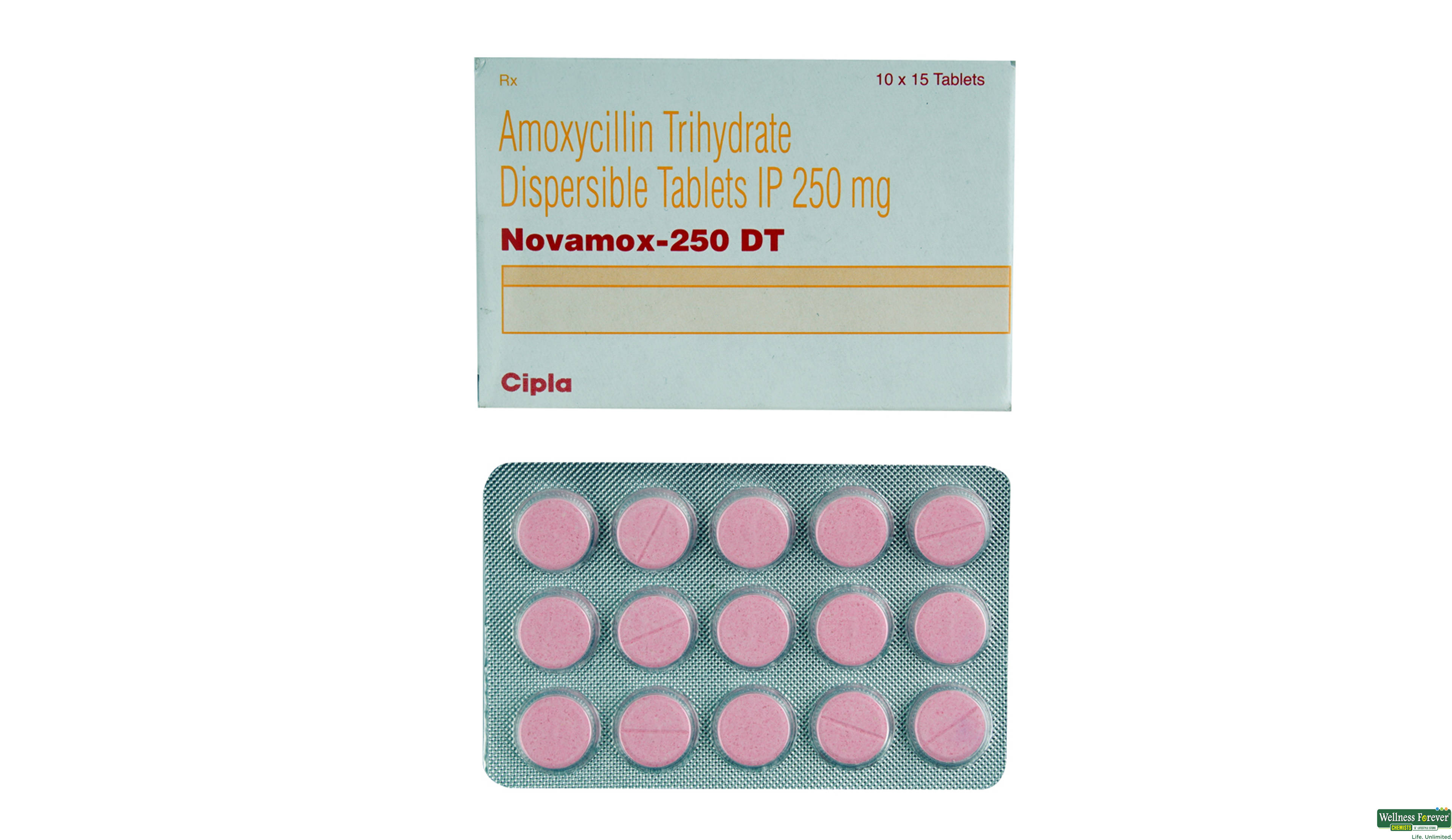 NOVAMOX 250DT 15TAB- 1, 15TAB, null