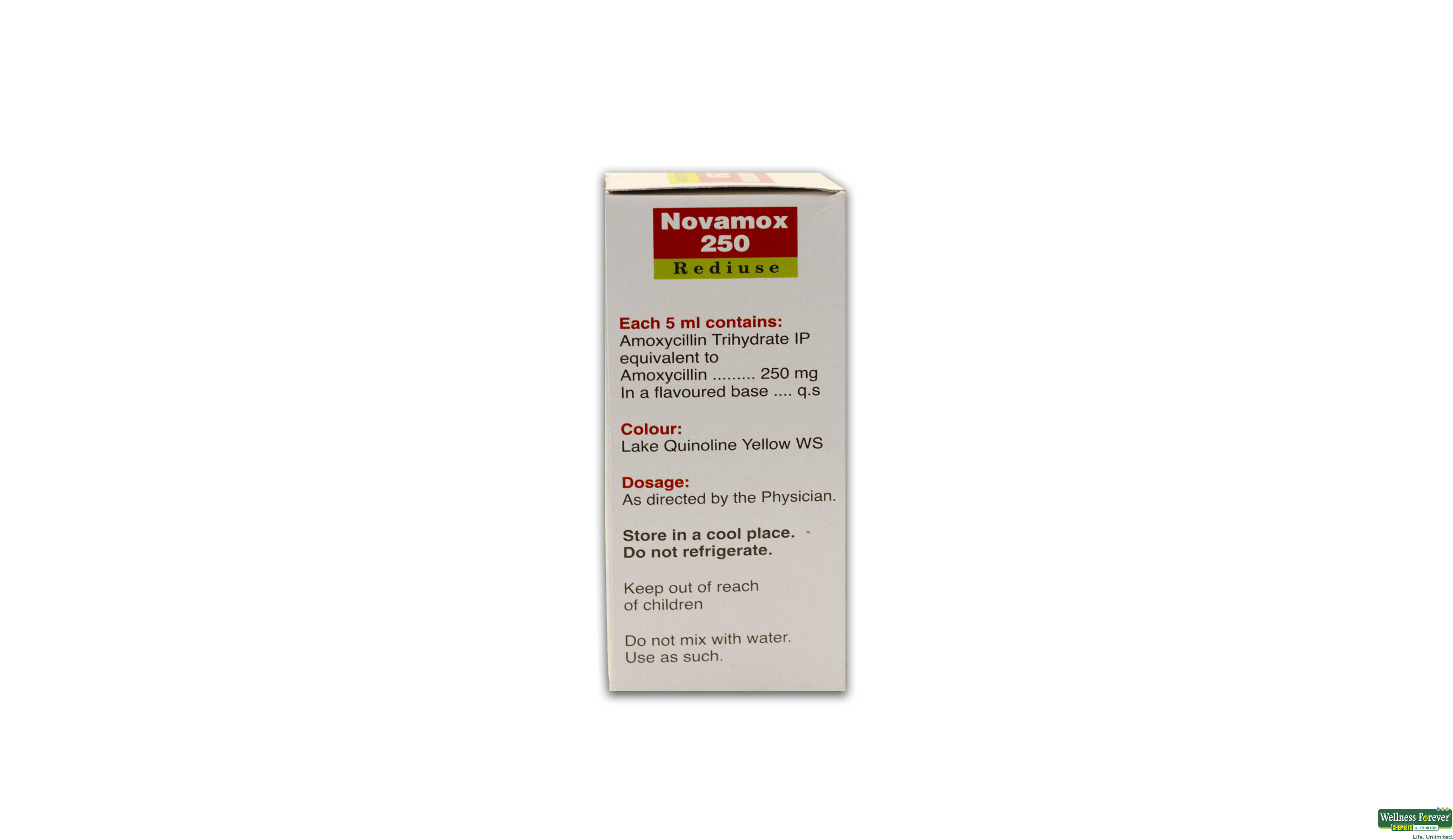 NOVAMOX 250MG REDIUSE SYP 60ML- 3, 60ML, null
