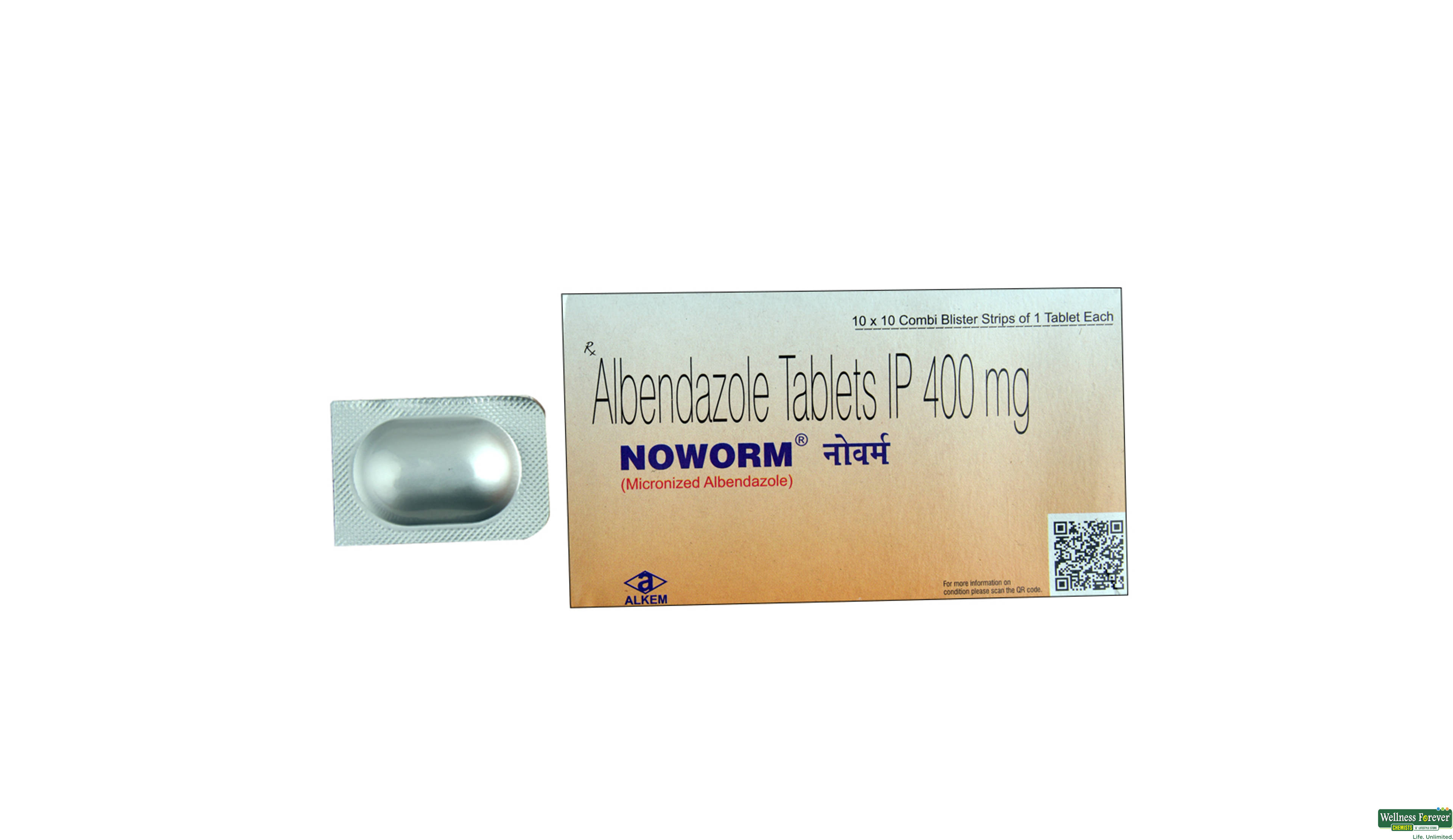 NOWORM 400MG 1TAB- 1, 1TAB, 