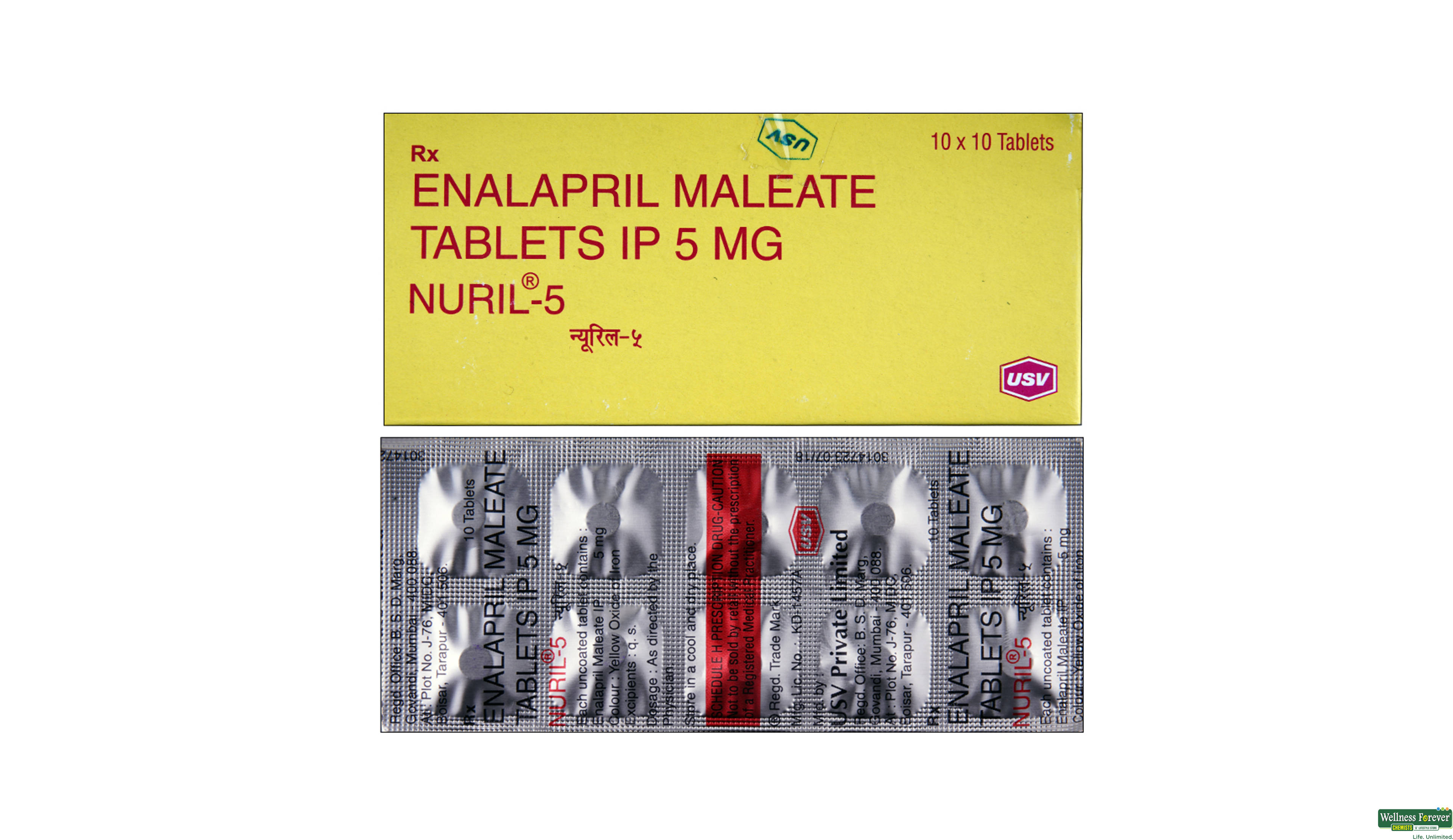 NURIL 5MG 10TAB- 1, 10TAB, 