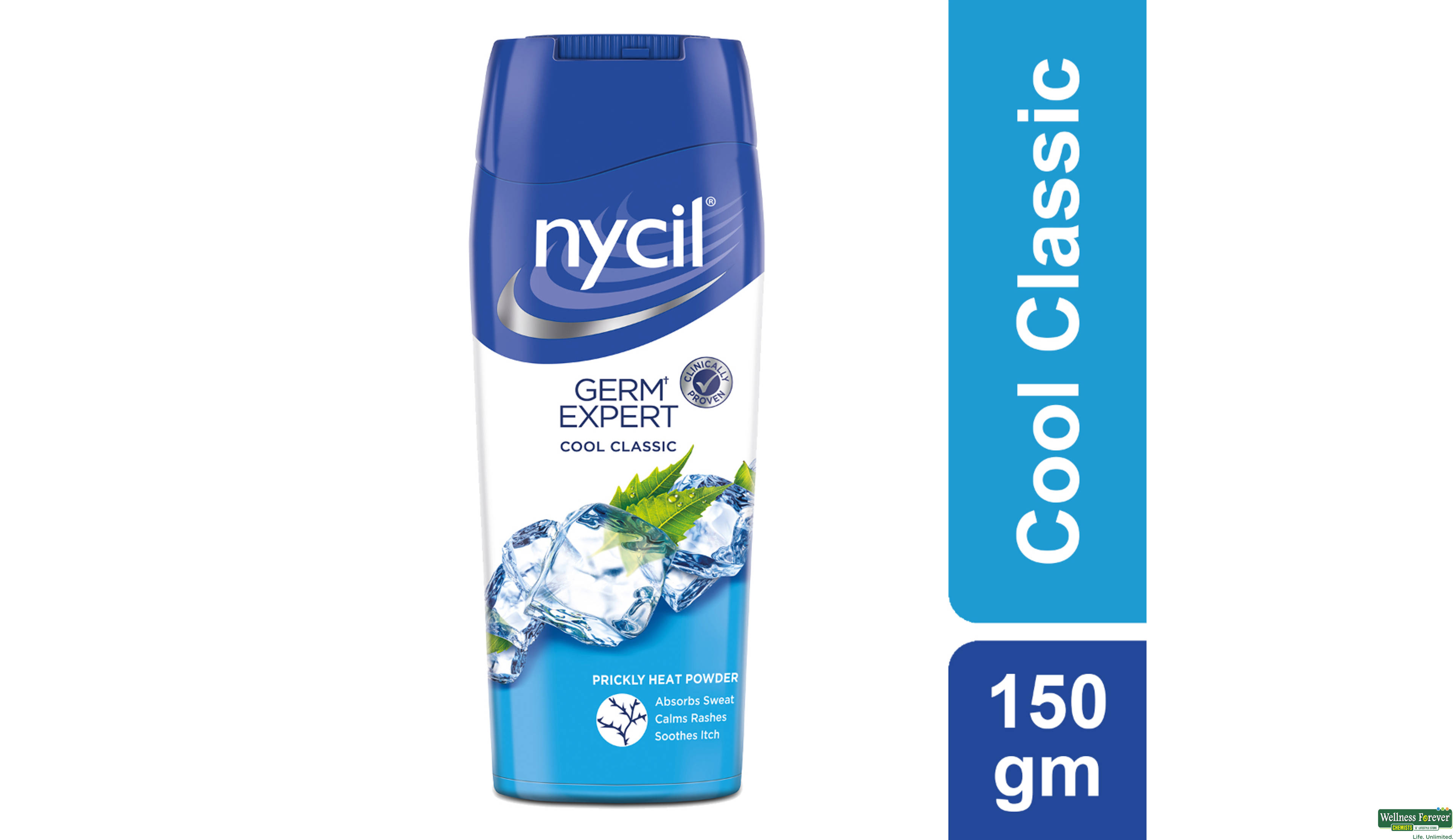 NYCIL TALC COOL CLASSIC 150GM- 1, 150GM, 