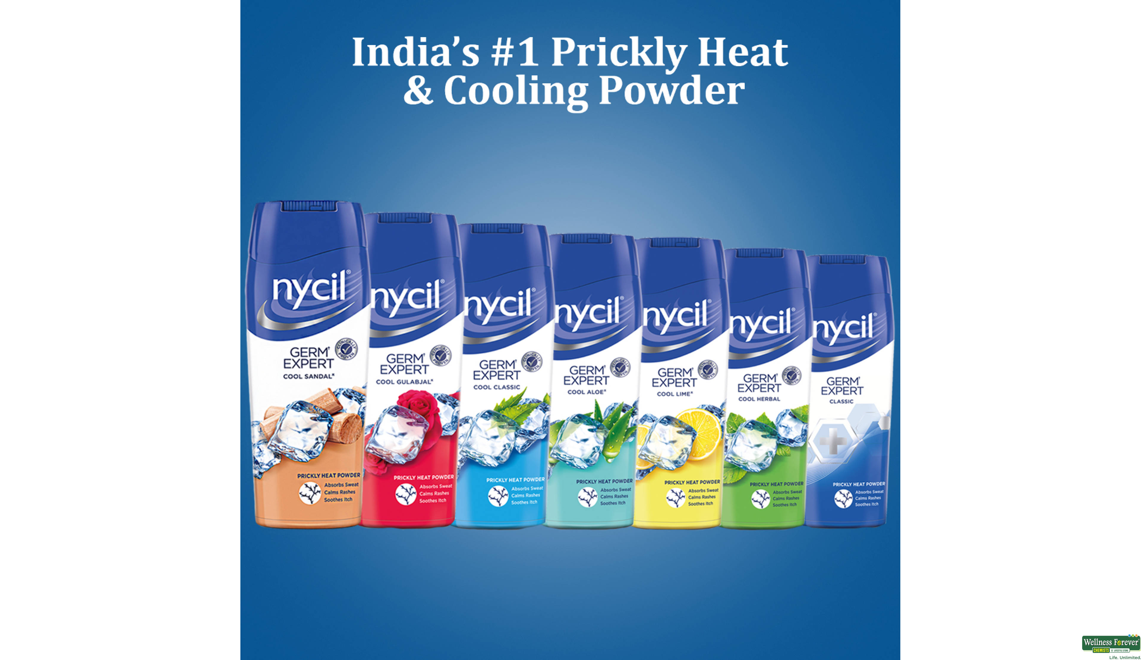 NYCIL TALC COOL CLASSIC 150GM- 6, 150GM, 