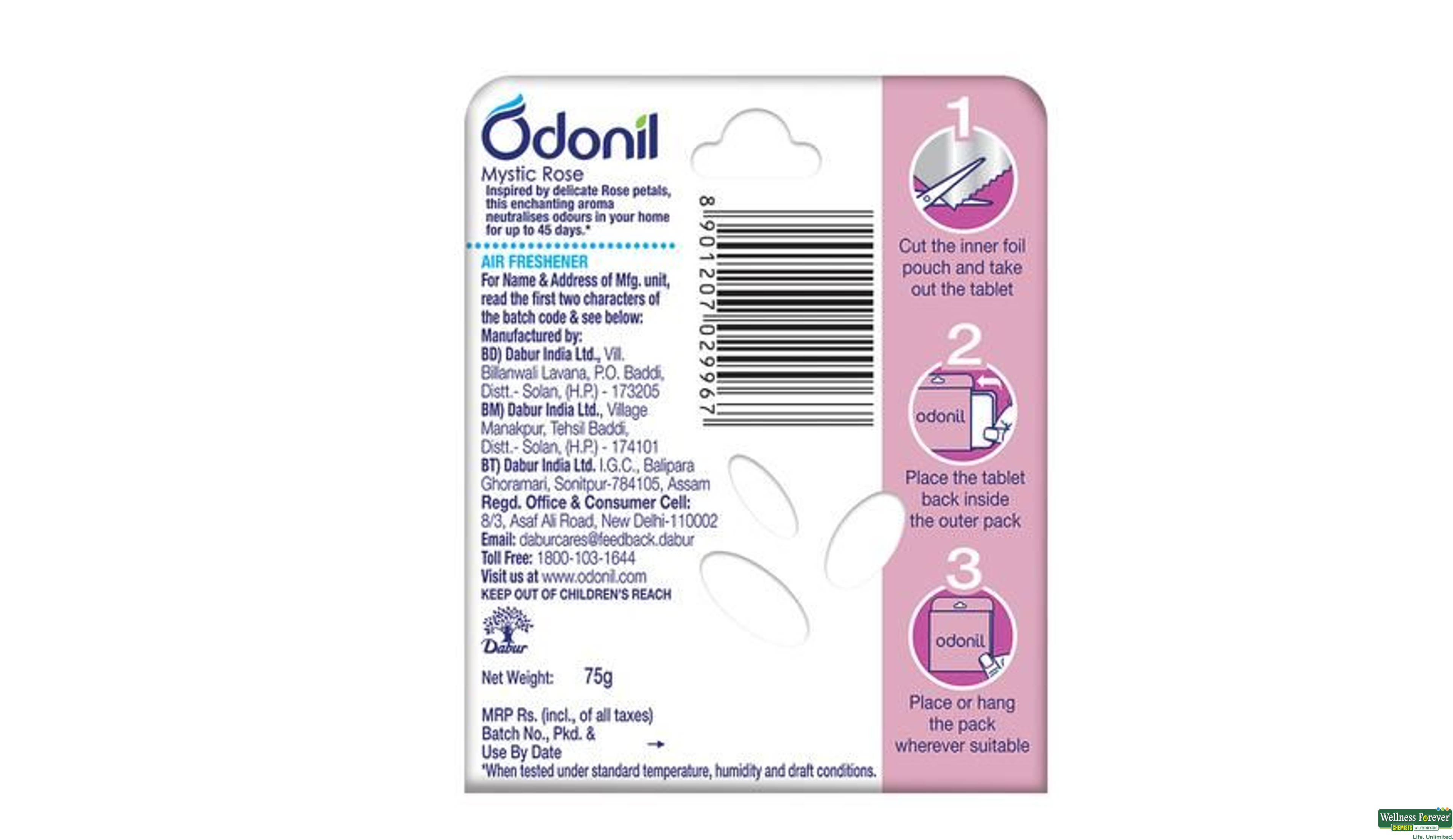 ODONIL A/FR MYSTIC ROSE 72GM- 2, 72GM, 