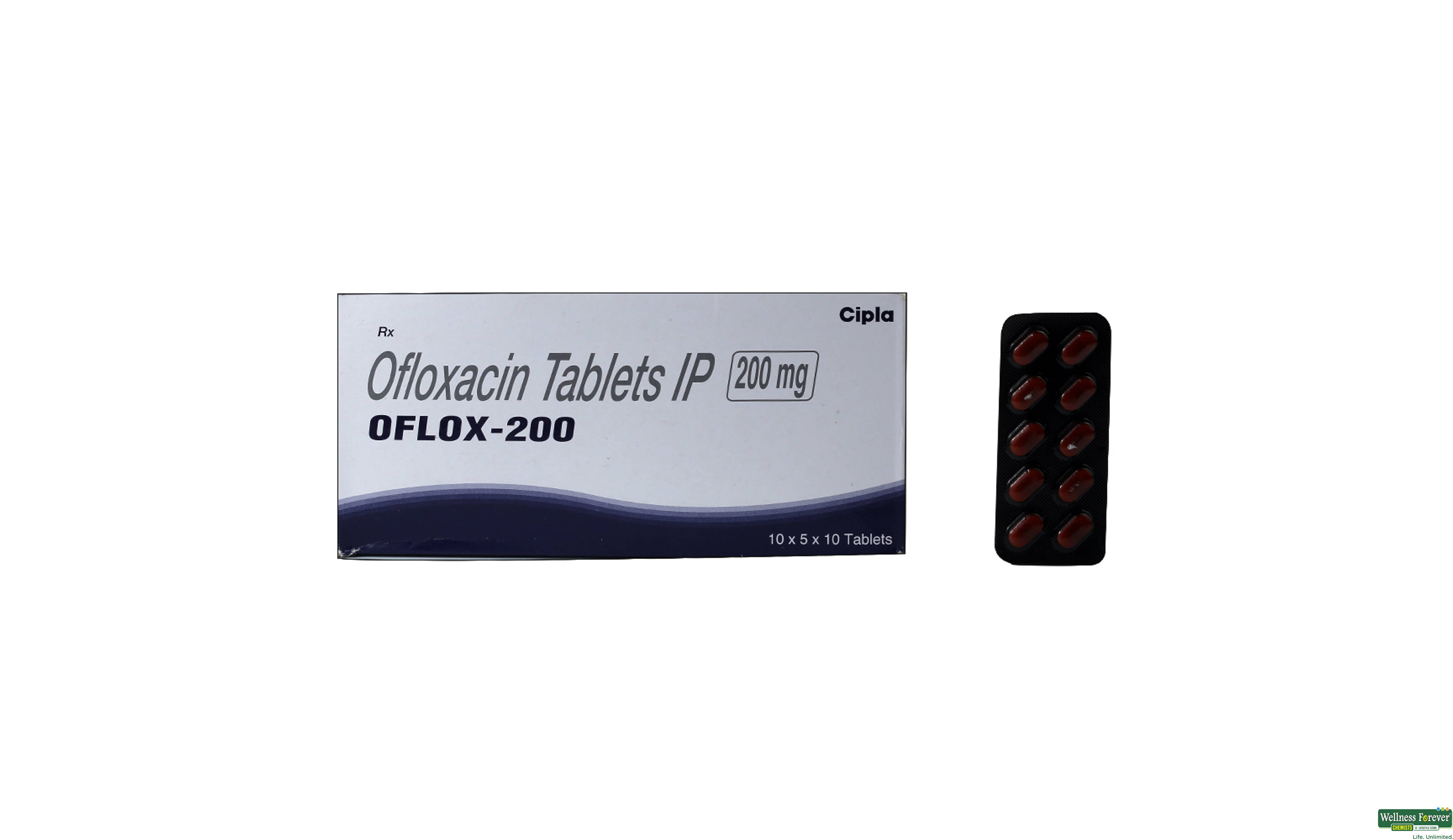 OFLOX 200MG 10TAB- 1, 10TAB, 