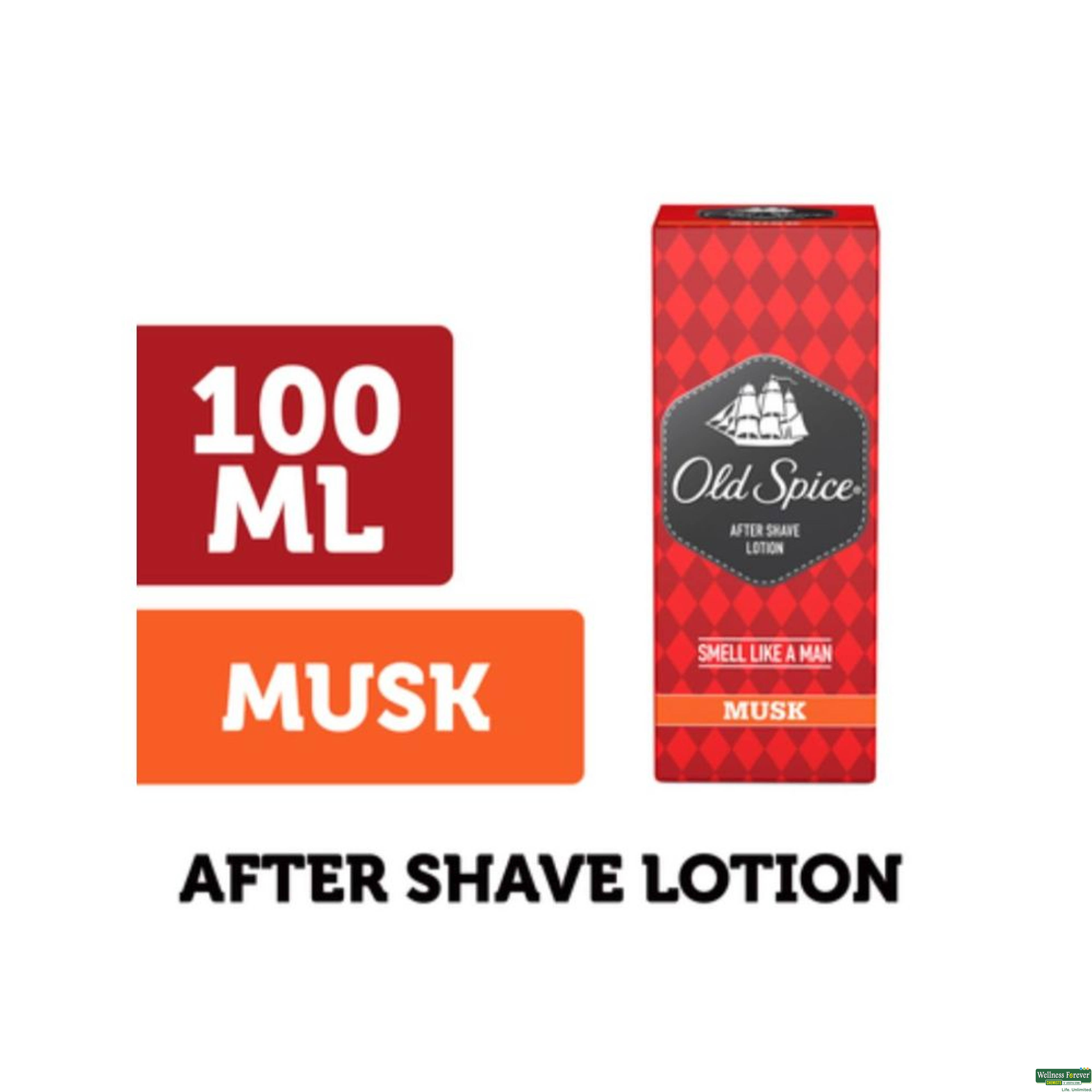 Old Spice After Shave Lotion Musk 100Ml-image