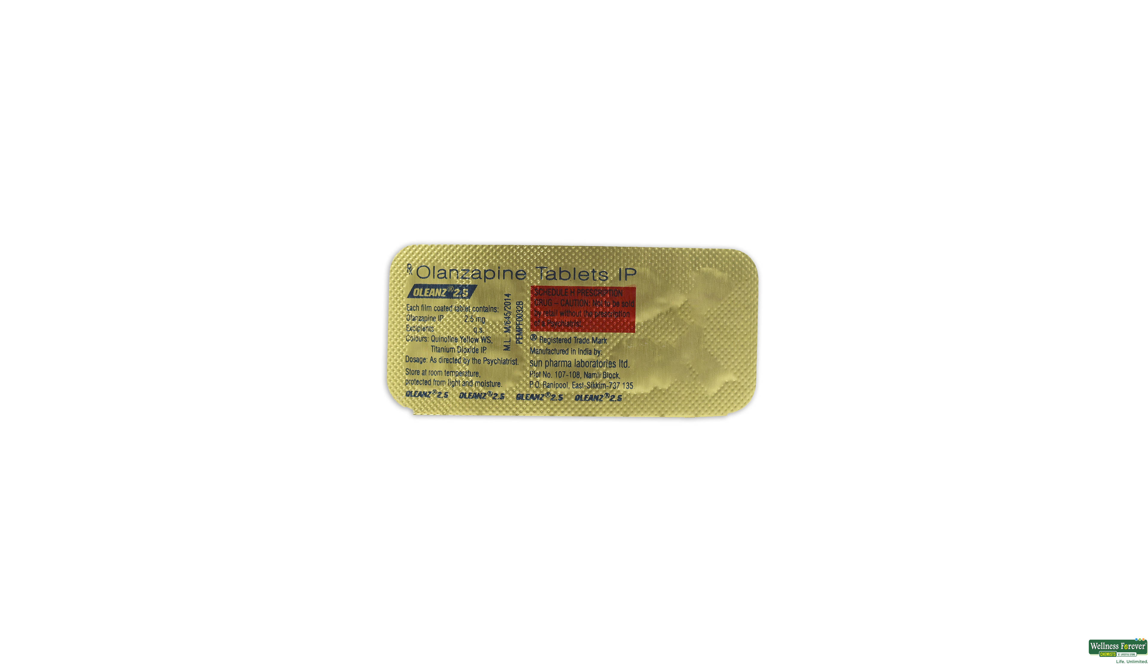 OLEANZ 2.5MG 10TAB- 1, 10TAB, 