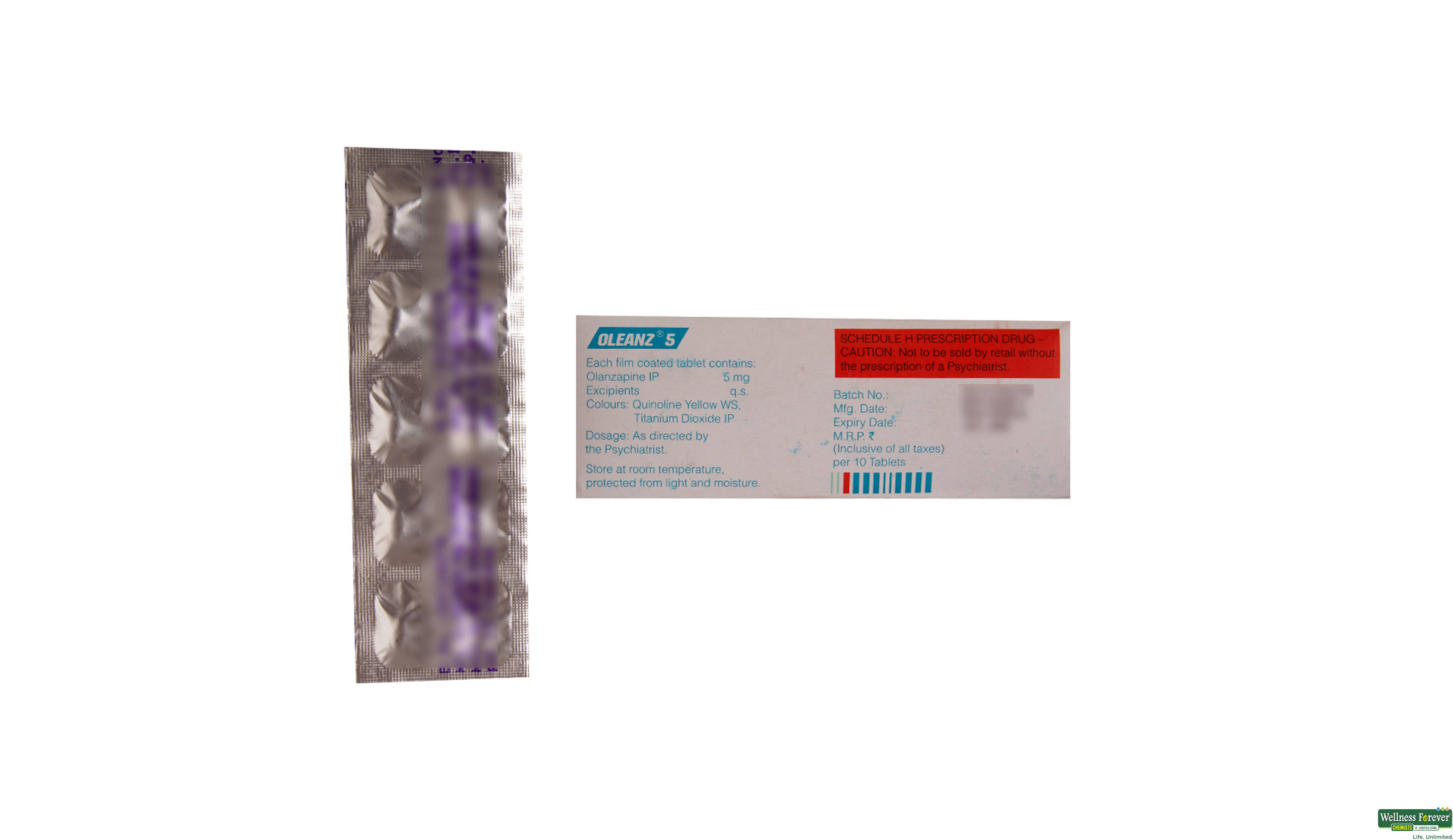 OLEANZ 5MG 10TAB- 2, 10TAB, 