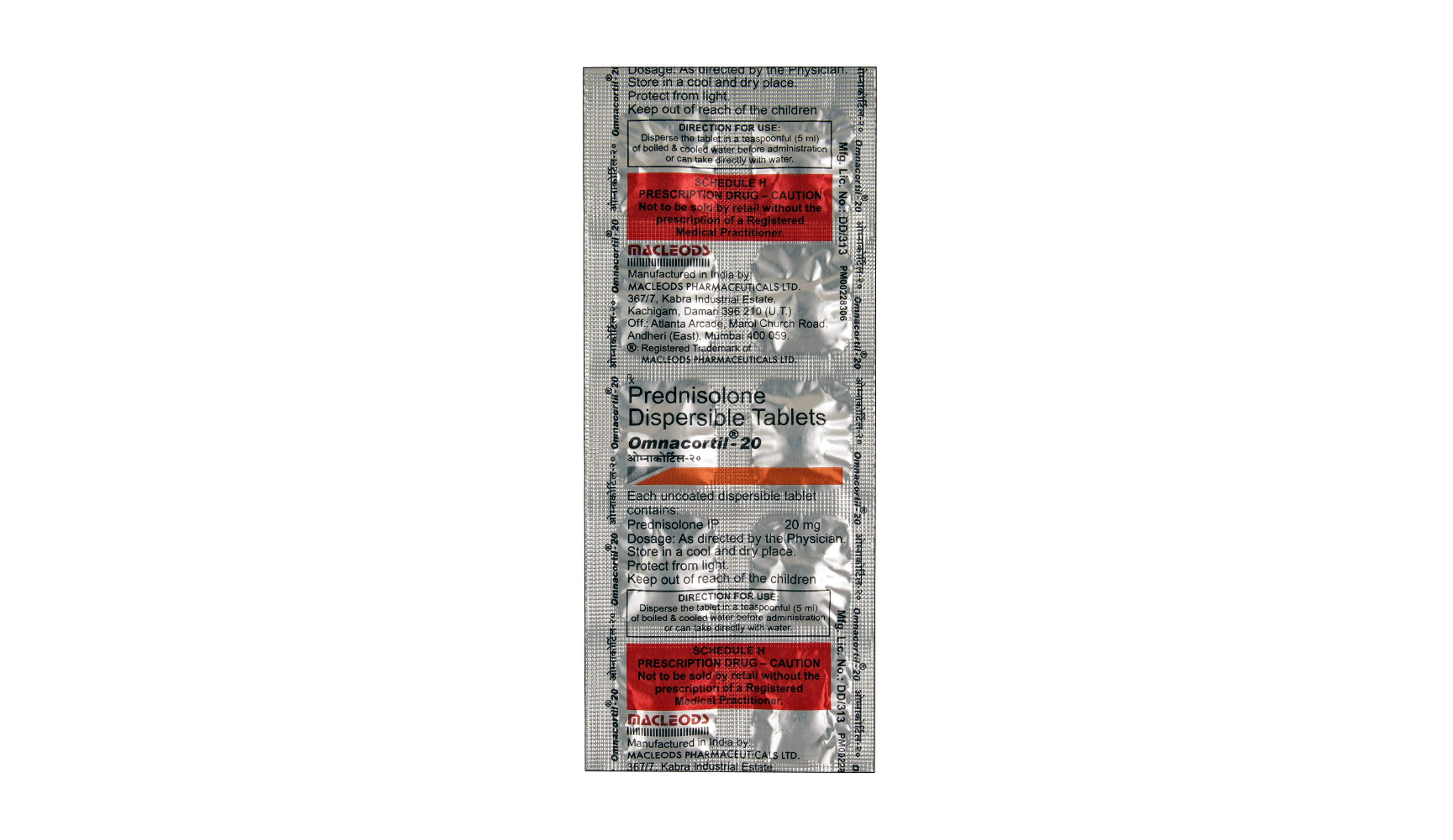 OMNACORTIL 20MG 10TAB- 1, 10TAB, 