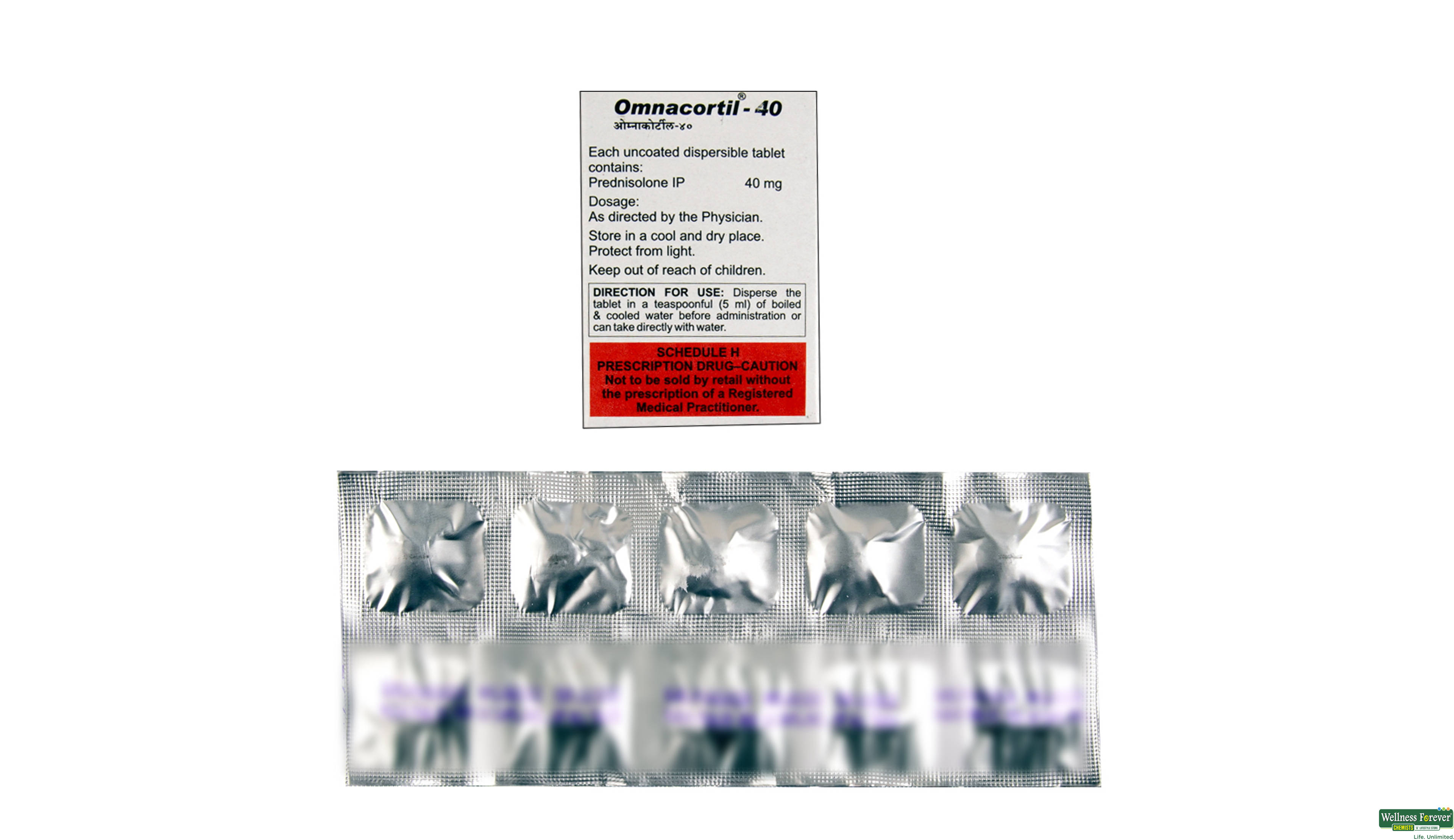 OMNACORTIL 40MG 10TAB- 2, 10TAB, 