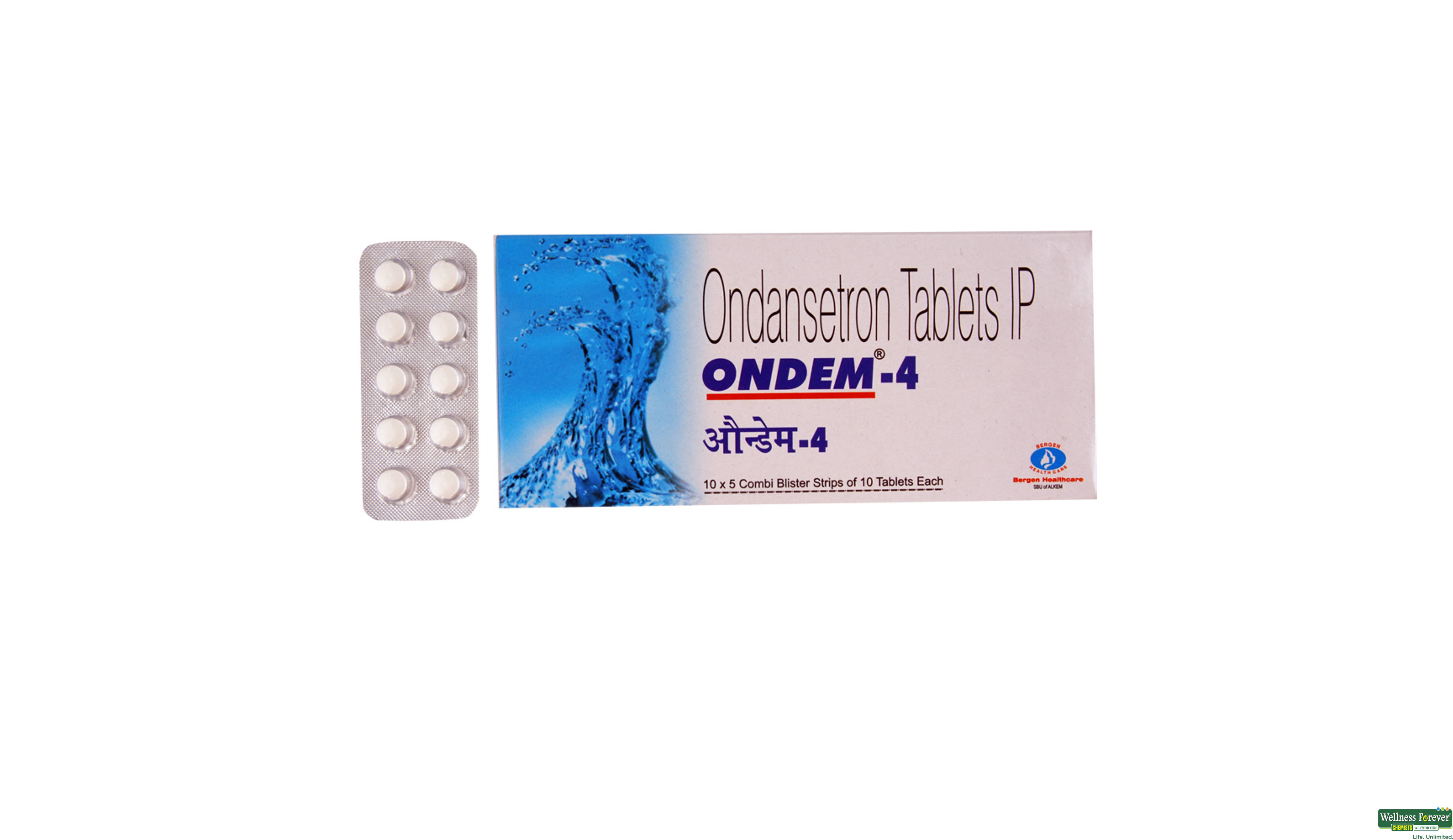 ONDEM 4MG 10TAB- 1, 10TAB, 