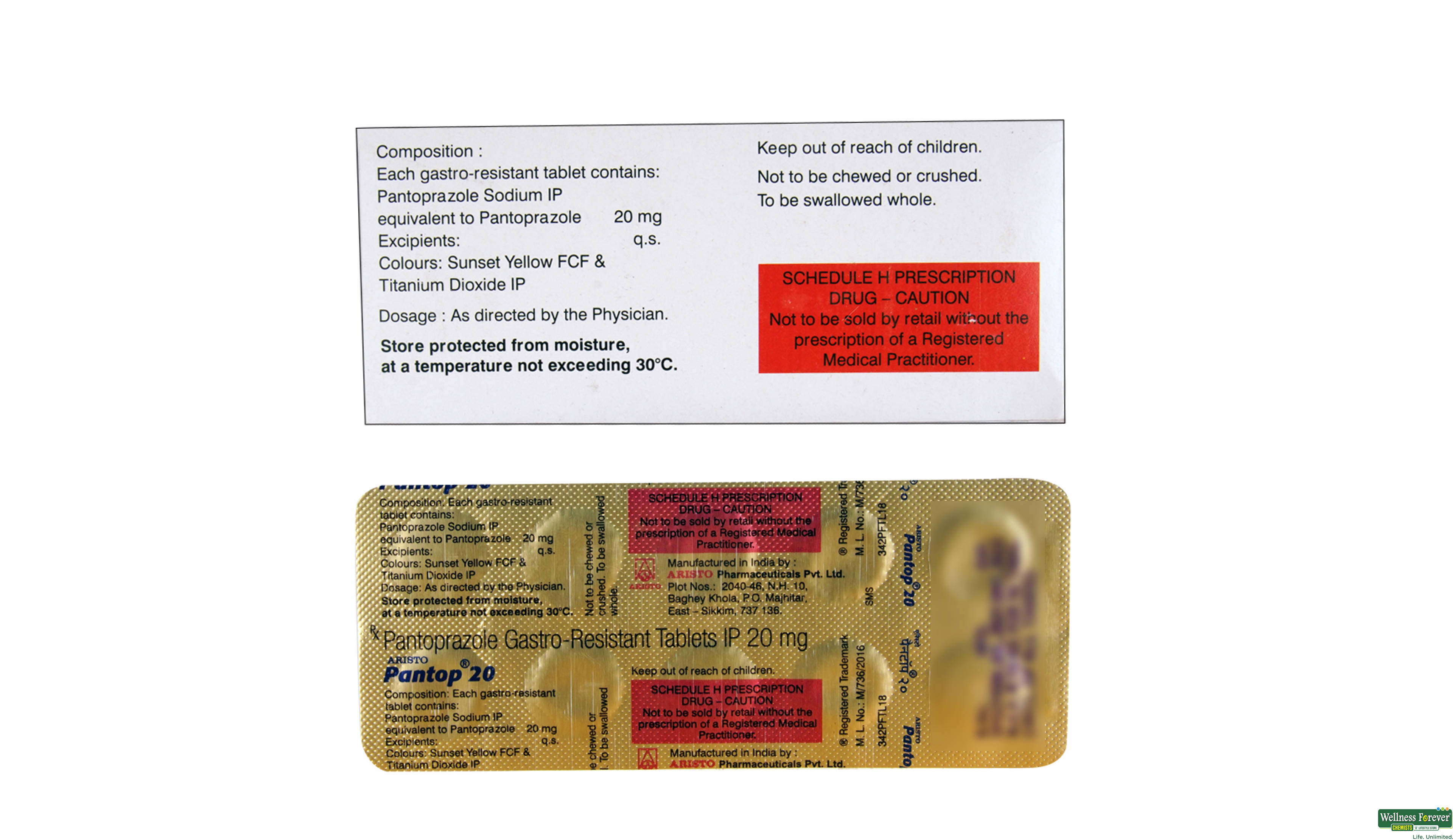 PANTOP 20MG 10TAB- 2, 10TAB, 