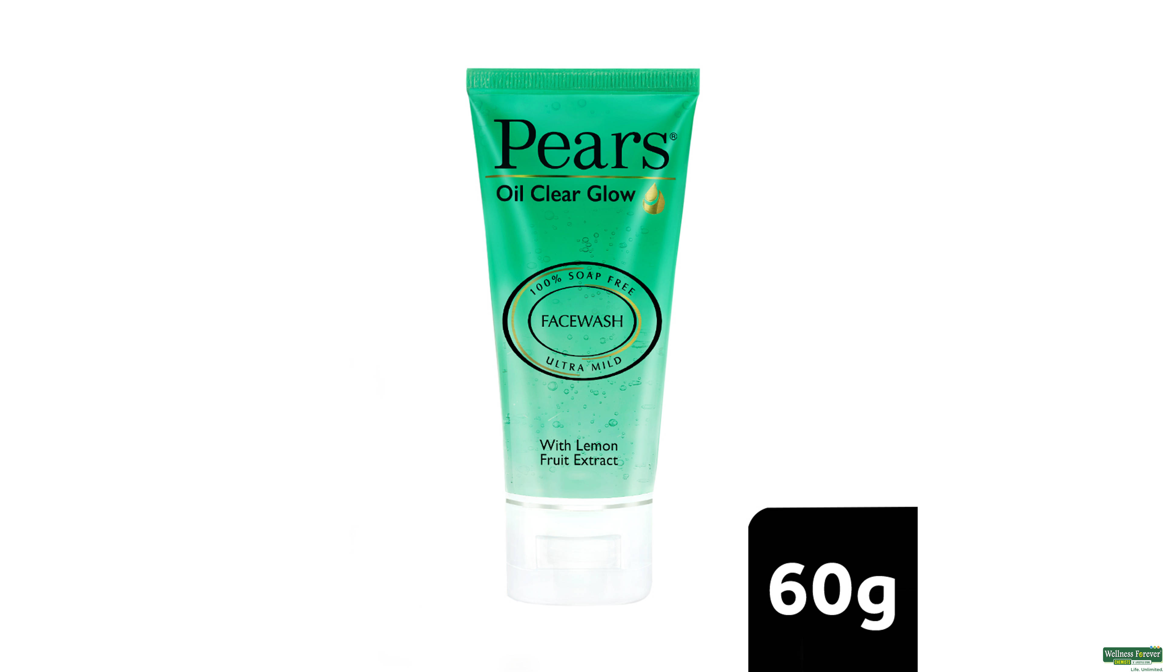 PEARS F/WASH OIL CLEAR 60GM- 1, 60GM, 