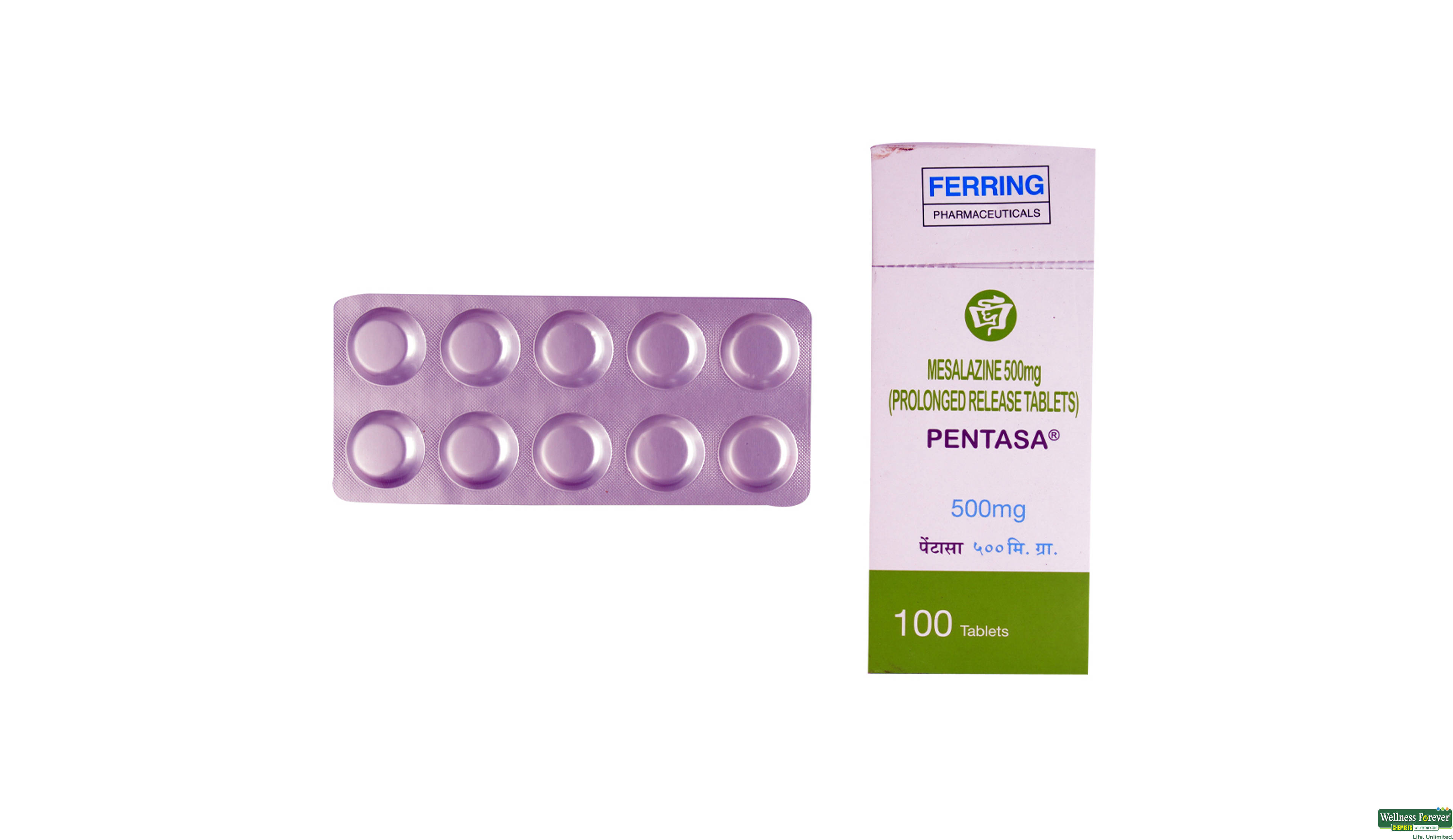 PENTASA 500MG 10TAB- 1, 10TAB, 