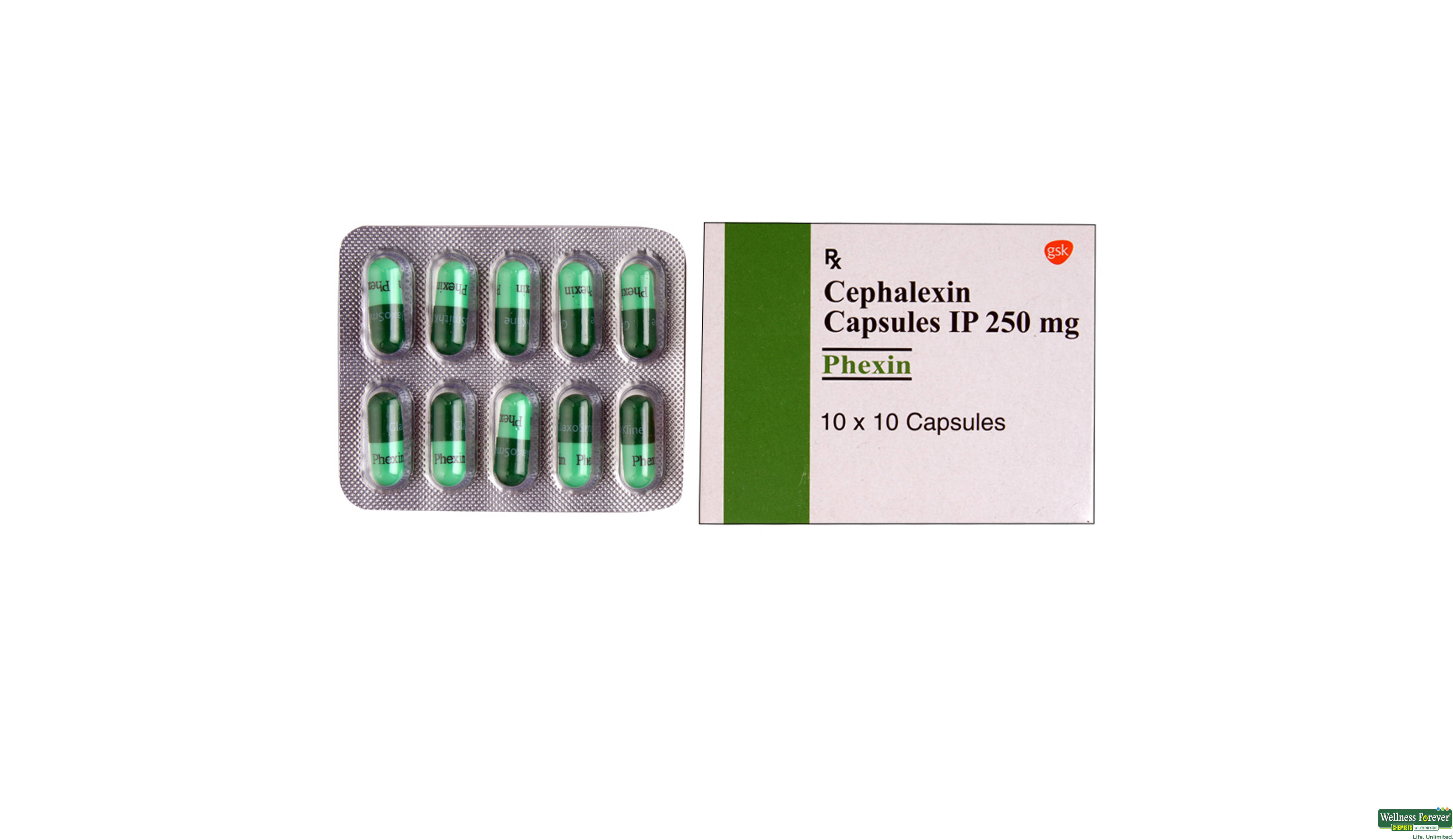 PHEXIN 250MG 10CAP- 1, 10CAP, 
