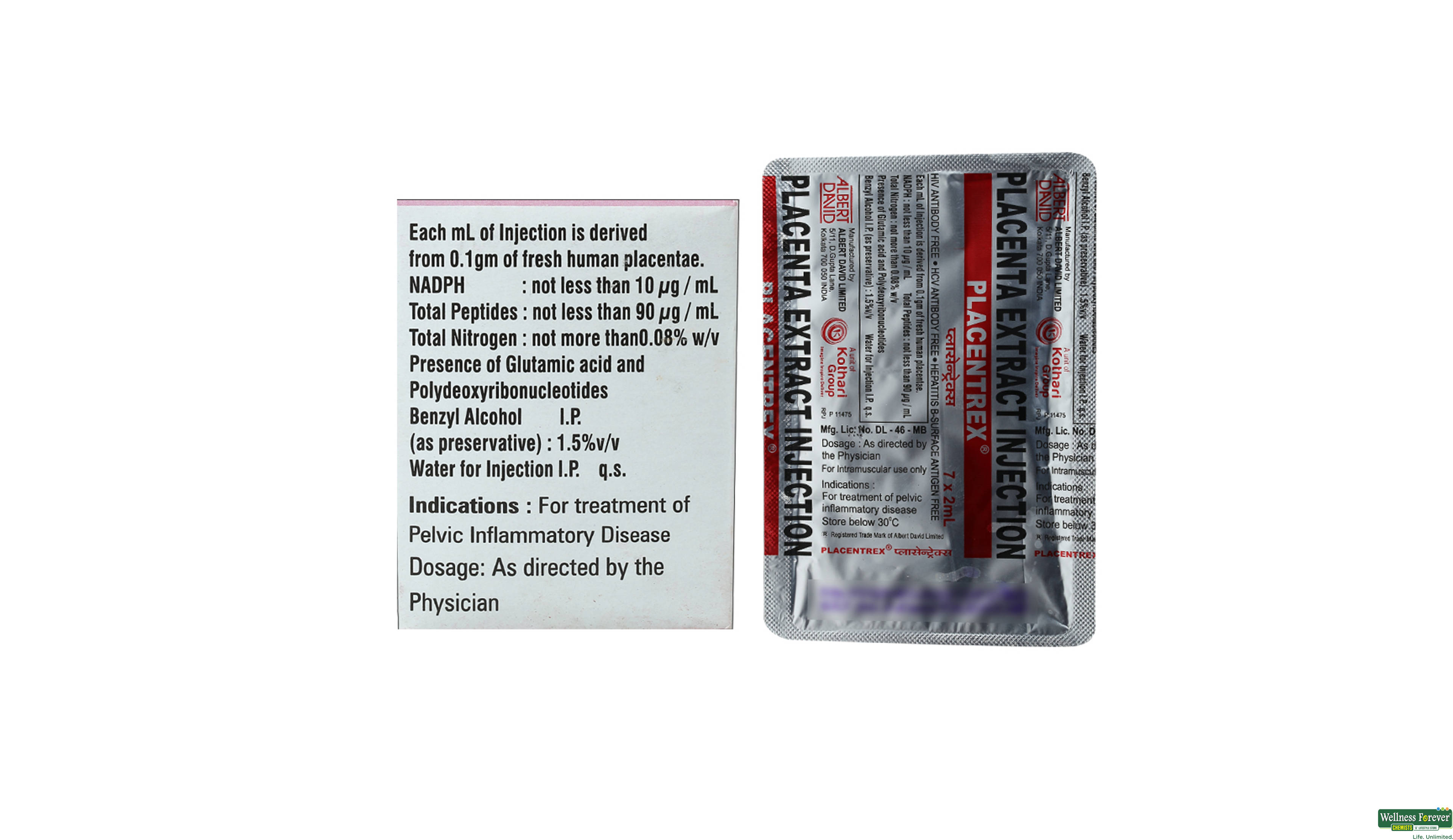 PLACENTREX INJ 2ML AMP- 2, 2ML, null