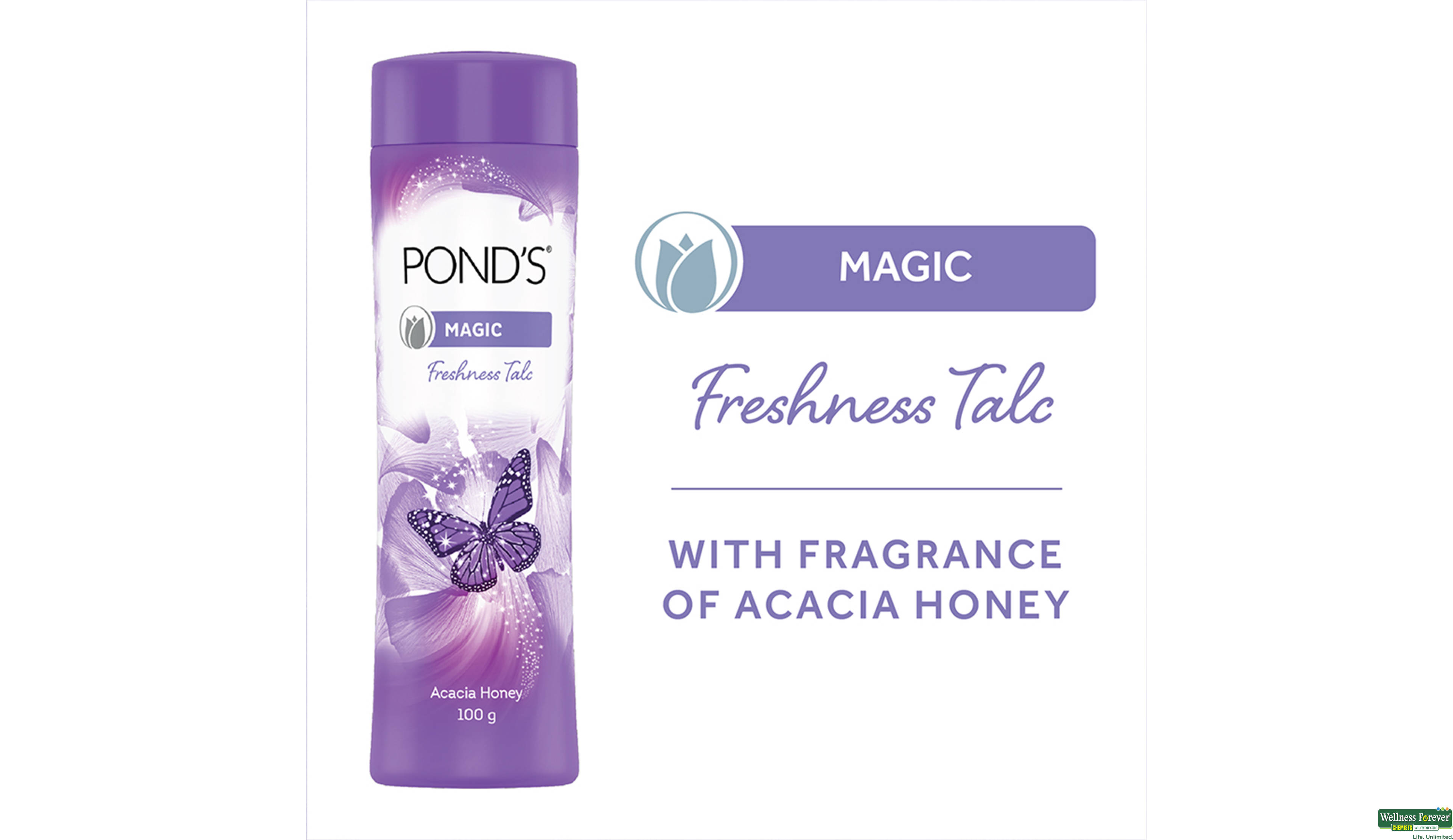 PONDS TALC MAGIC 100GM- 6, 100GM, 