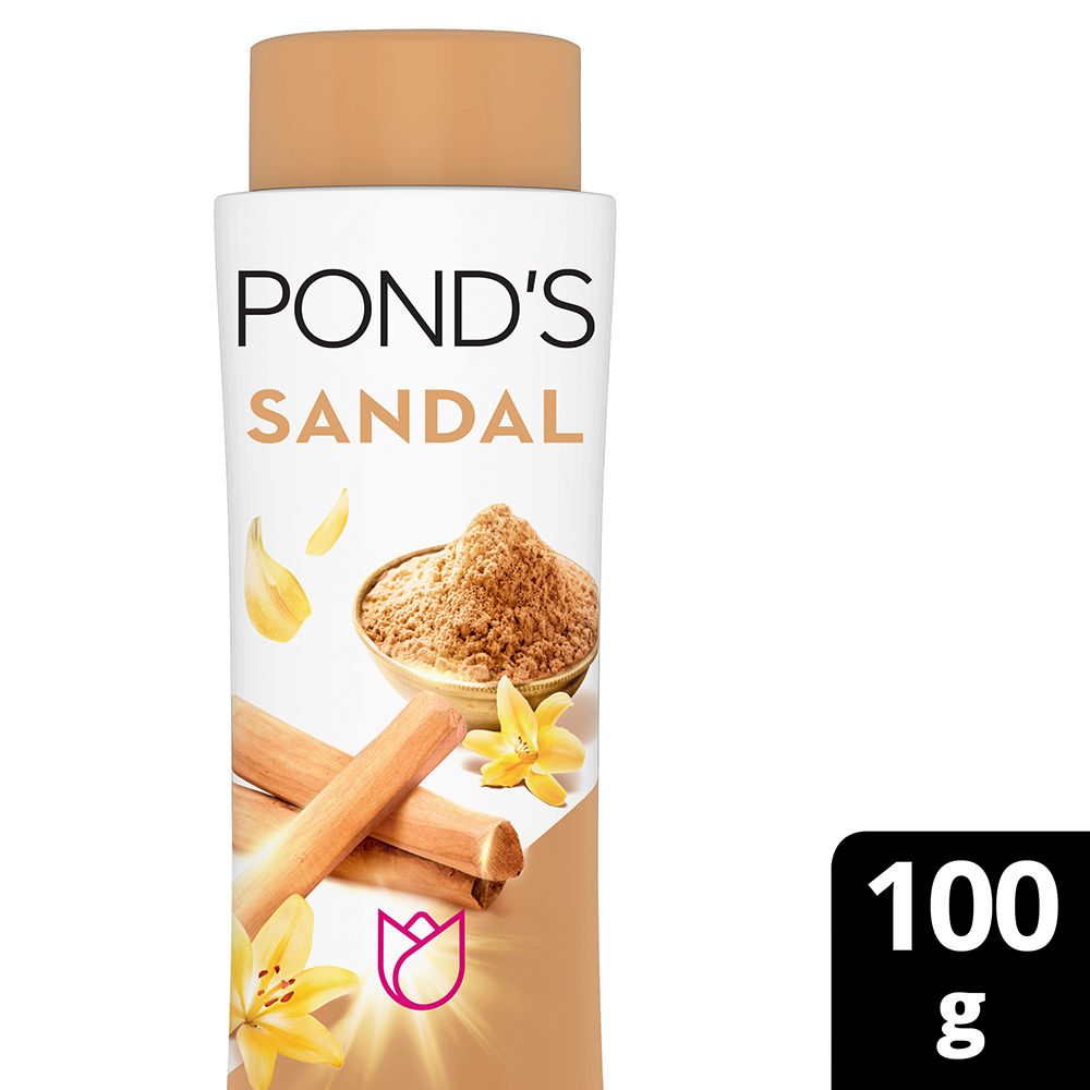 POND'S Sandal Radiance Talcum Powder (400gm, 100gm, 50gm) - Family Needs