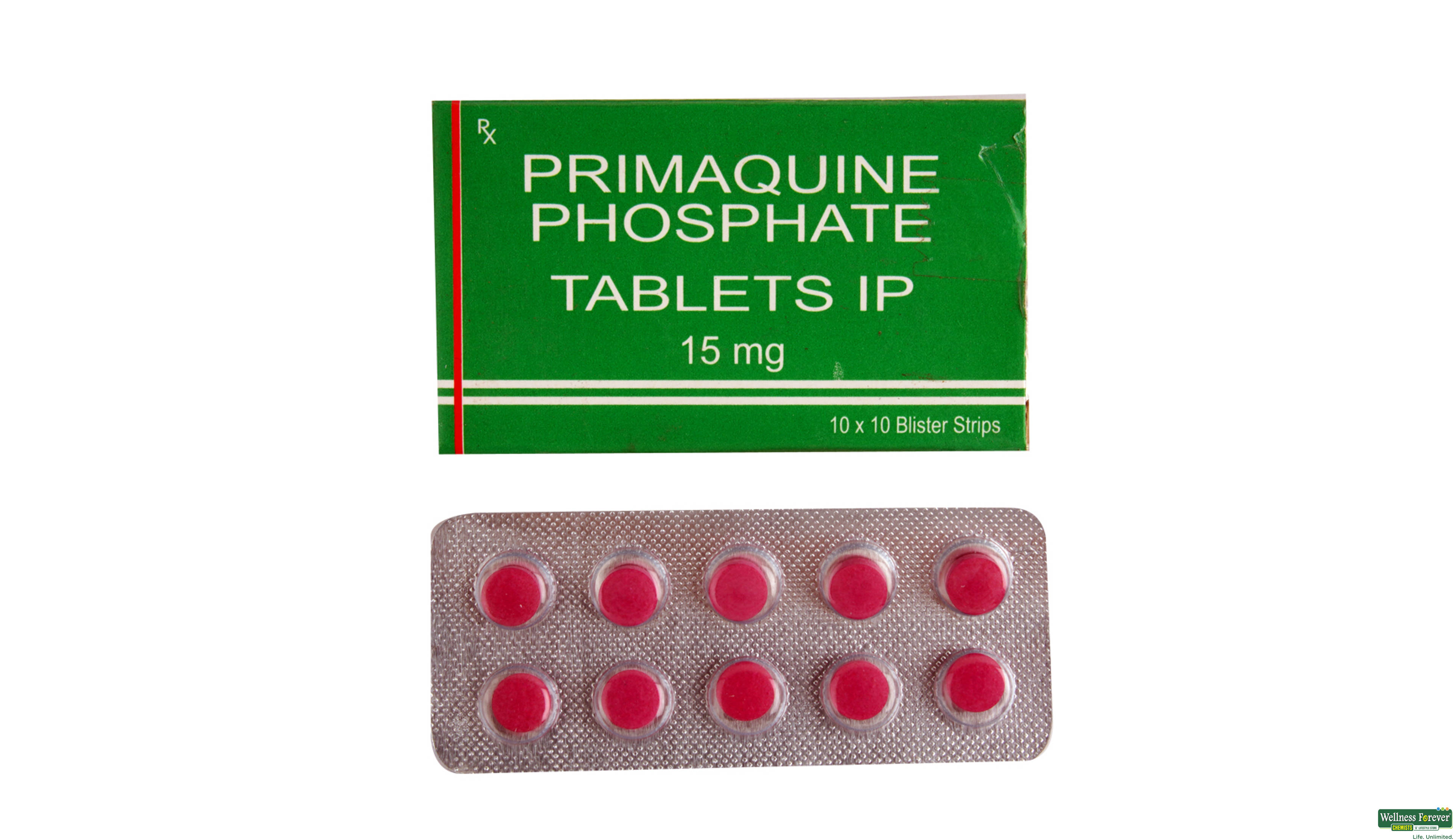 PRIMAQUINE 15MG 10TAB- 1, 10TAB, 