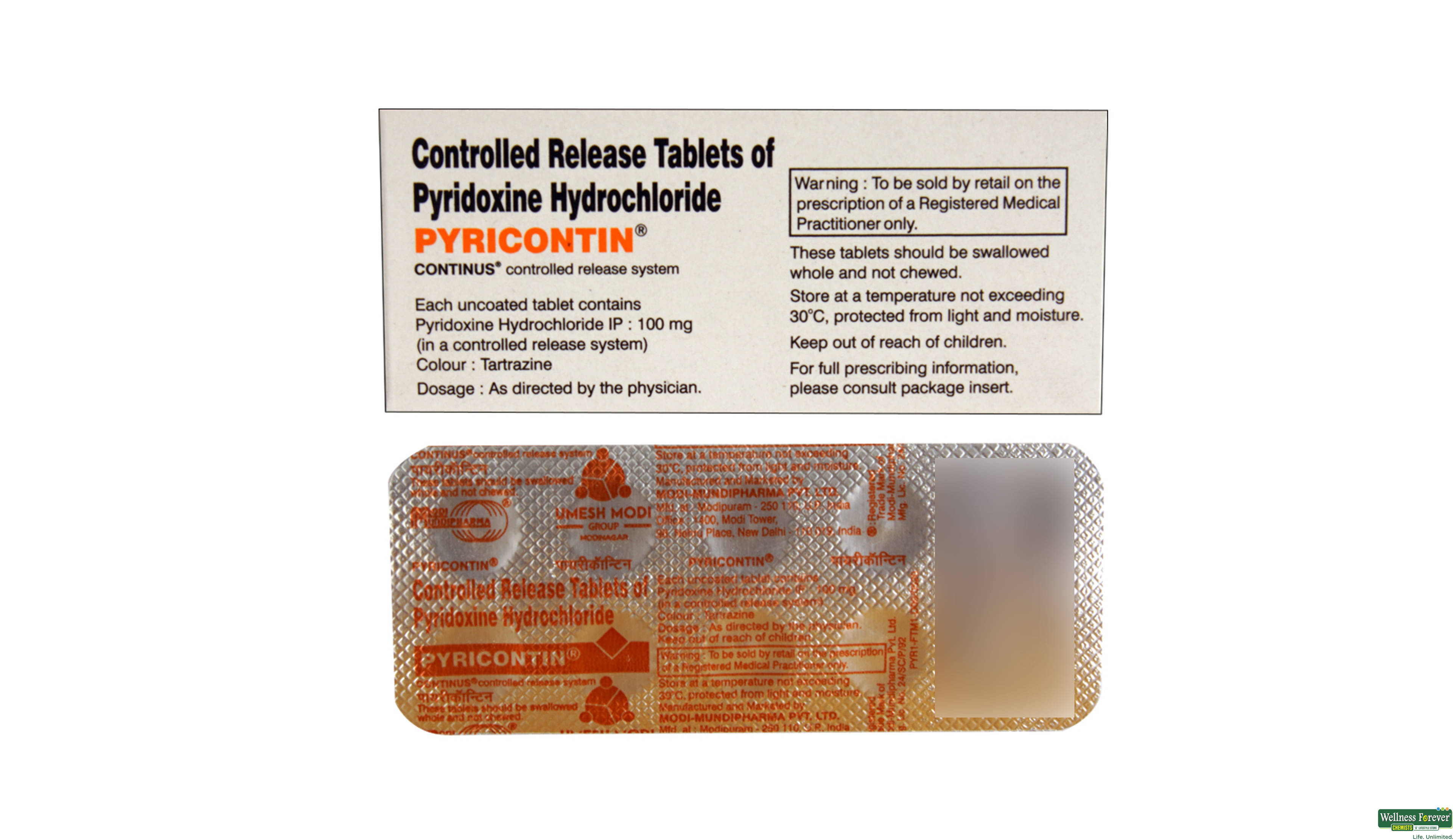 PYRICONTIN 10TAB- 2, 10TAB, null