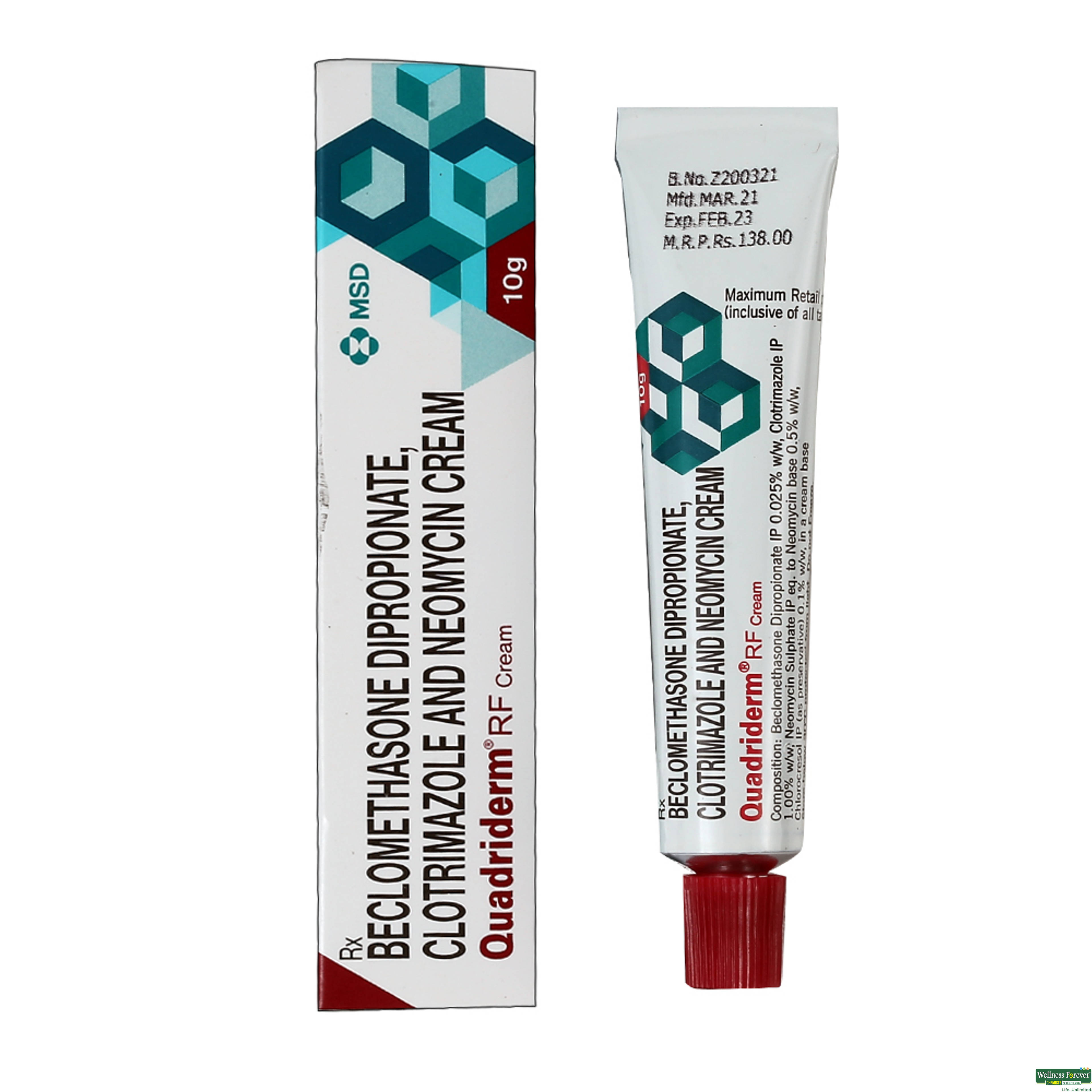 QUADRIDERM-RF CREAM 10GM-image