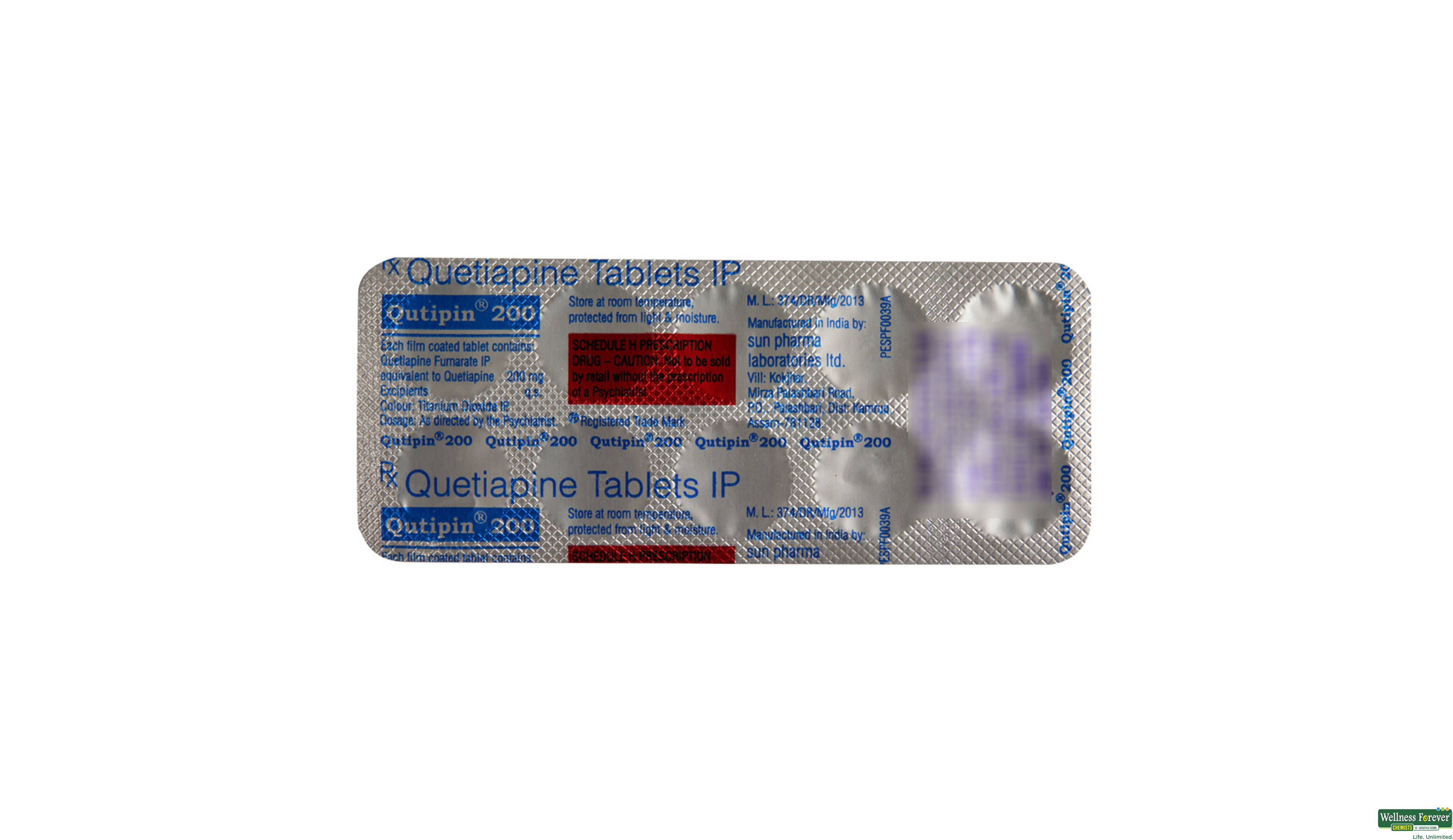 QUTIPIN 200MG 10TAB- 2, 10TAB, 