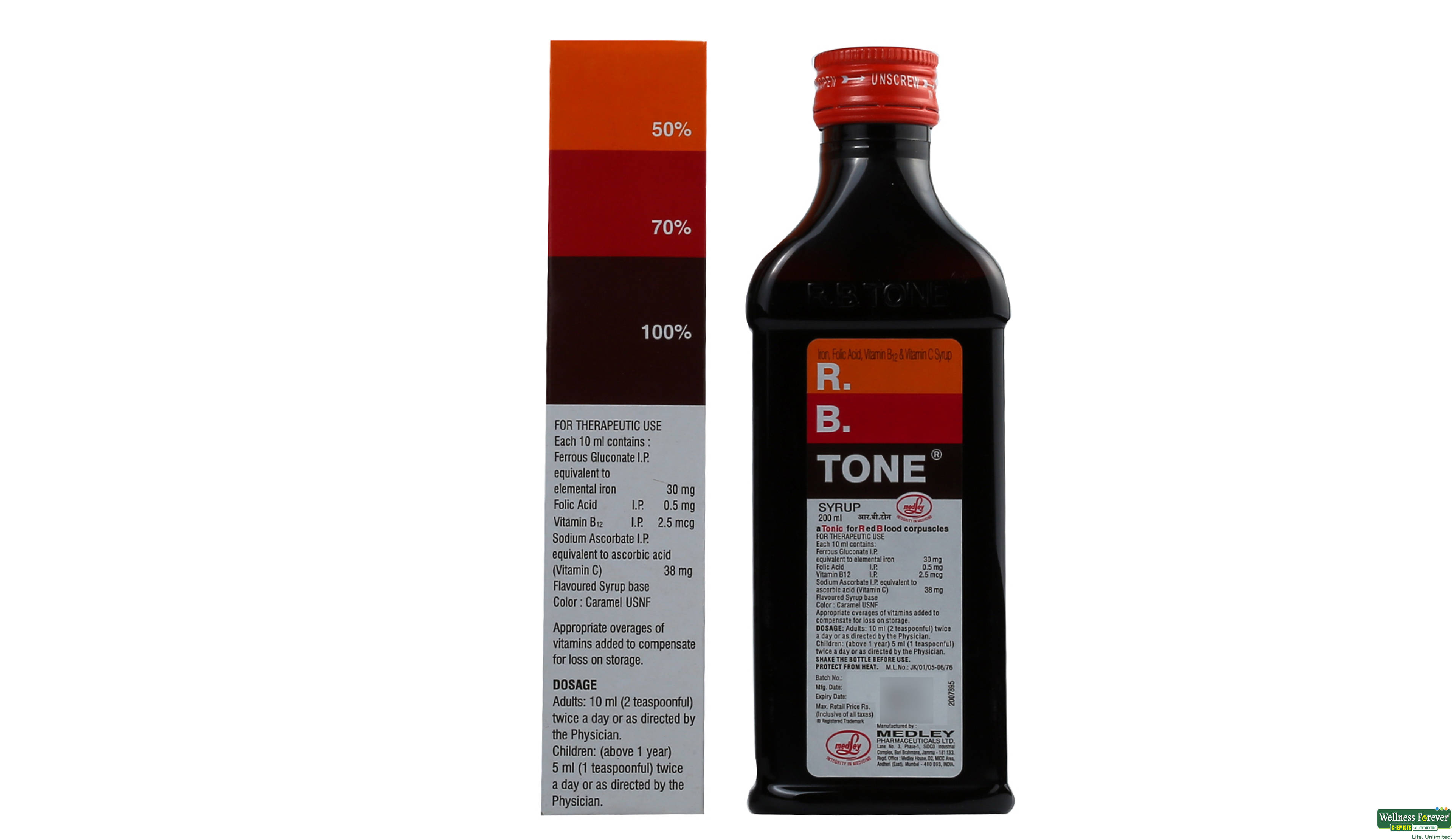 R.B.TONE SYP 200ML- 2, 200ML, 