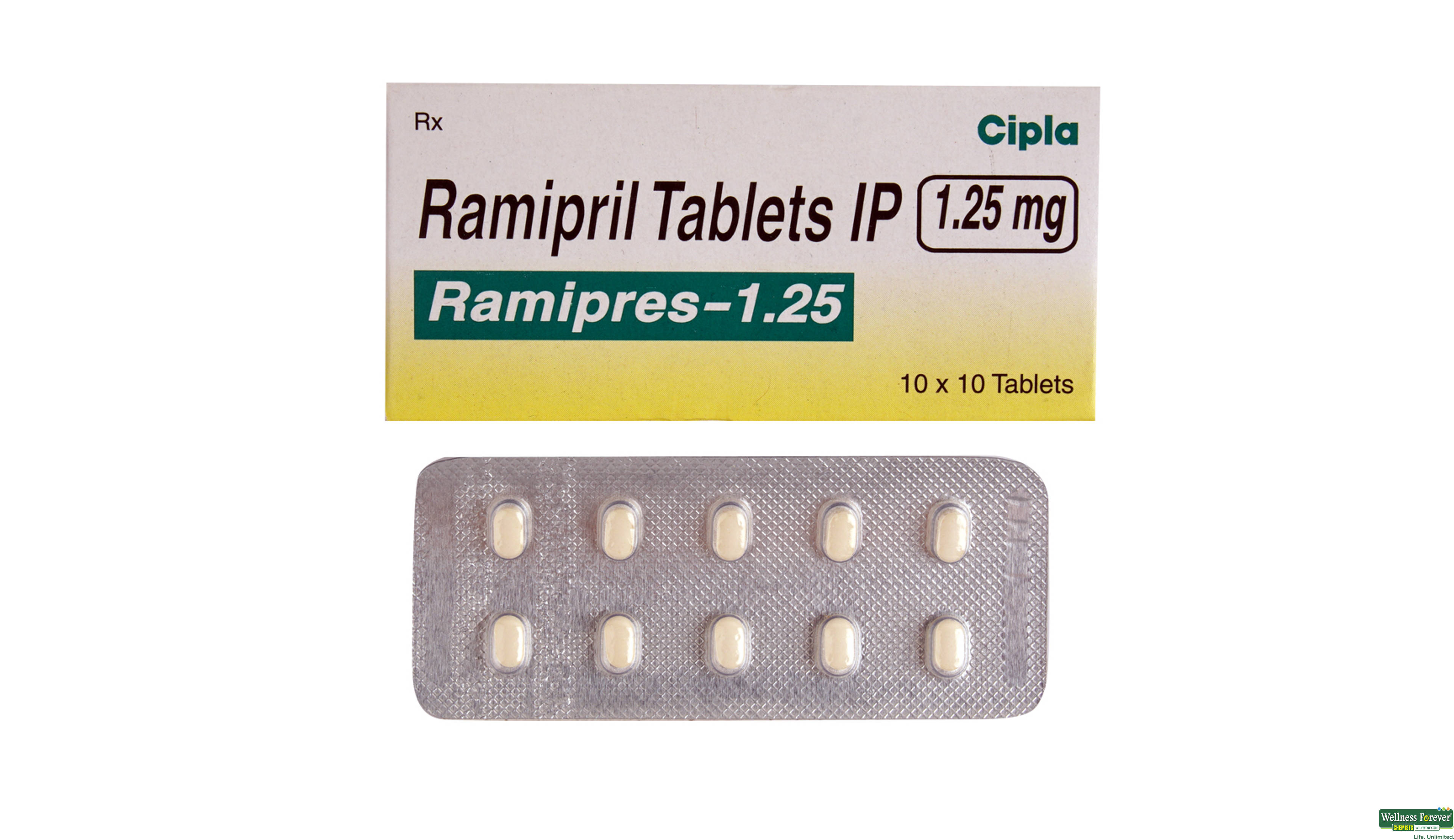 RAMIPRES 1.25MG 10TAB- 1, 10TAB, null