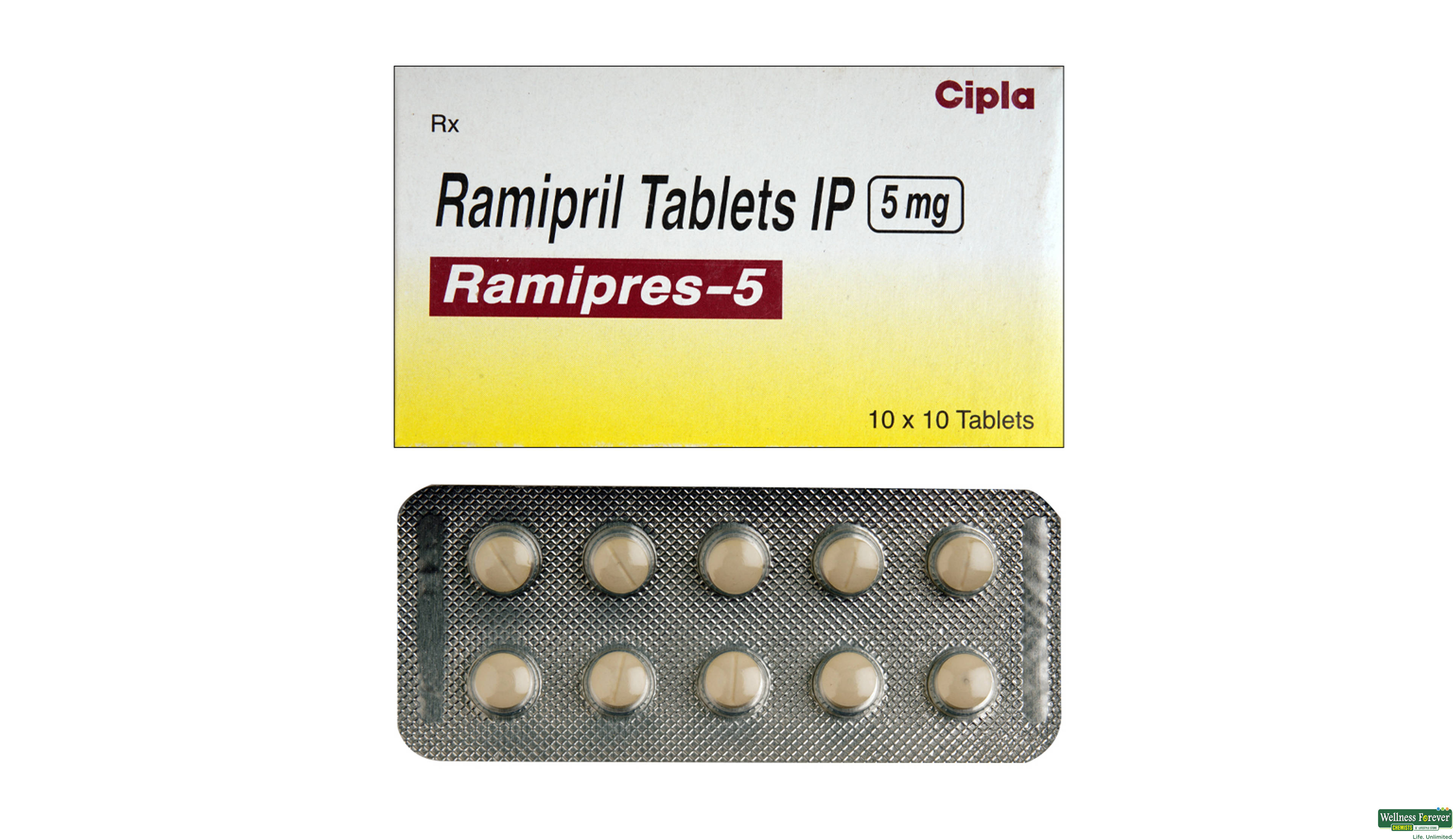 RAMIPRES 5MG 10TAB- 1, 10TAB, 